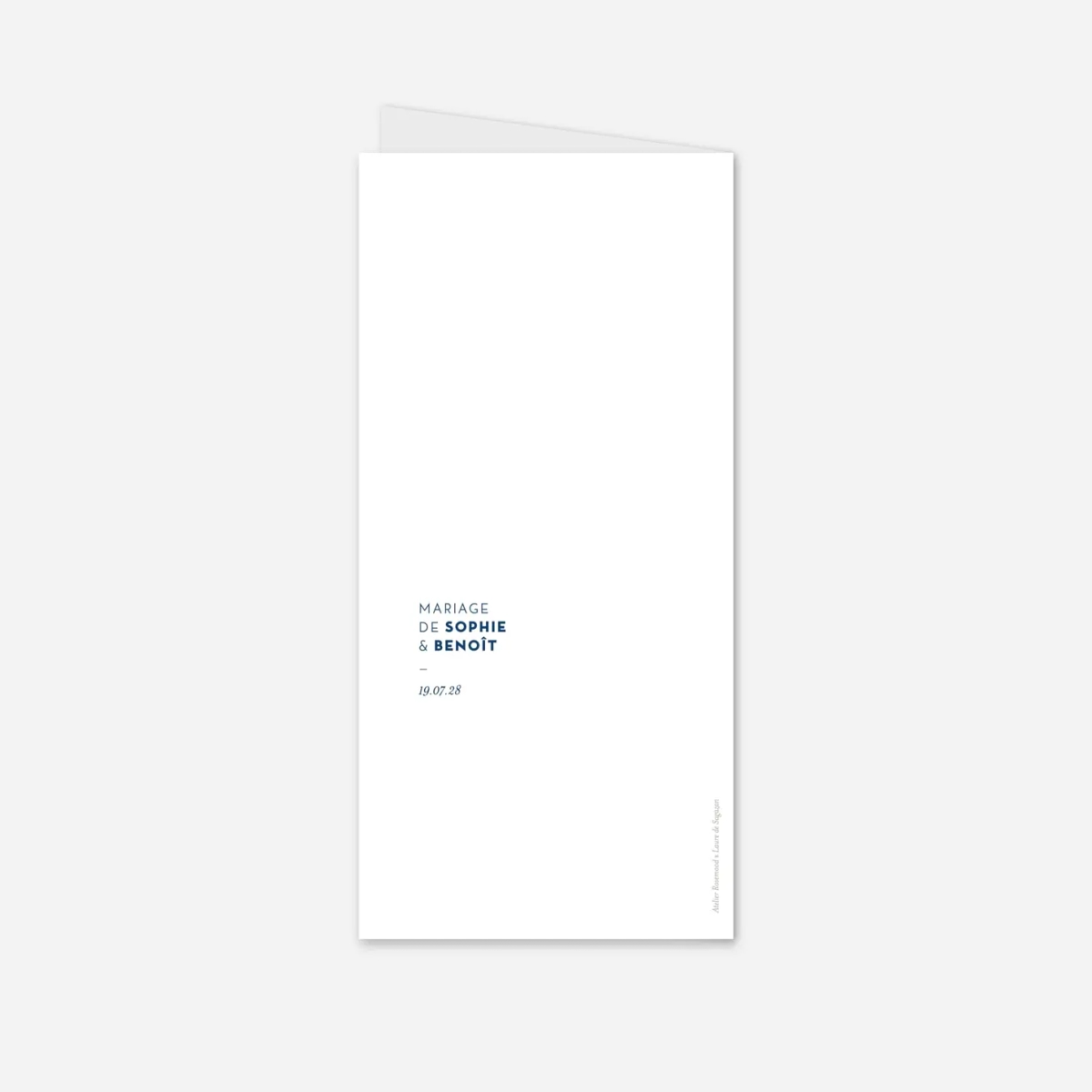 Menu mariage Laure de Sagazan