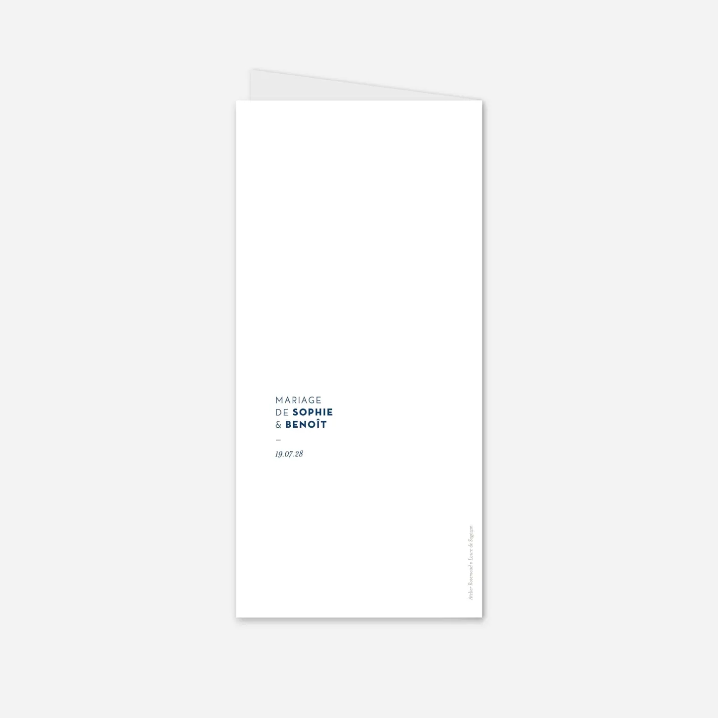 Menu mariage Laure de Sagazan