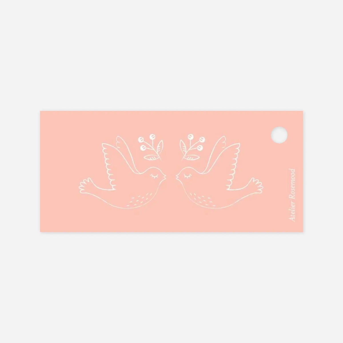 Etiquette perforée baptême L'envolée