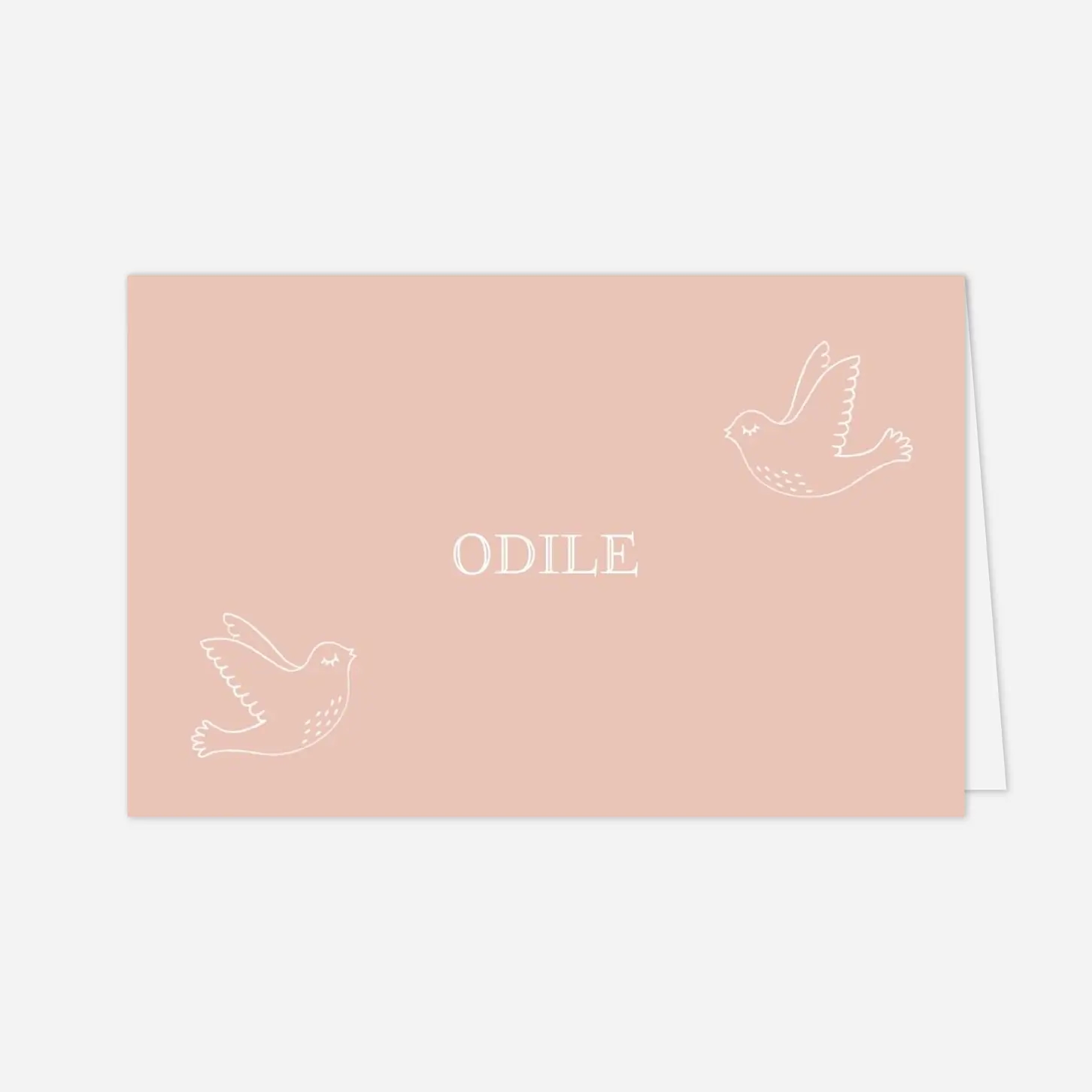 Marque-place baptême L'envolée