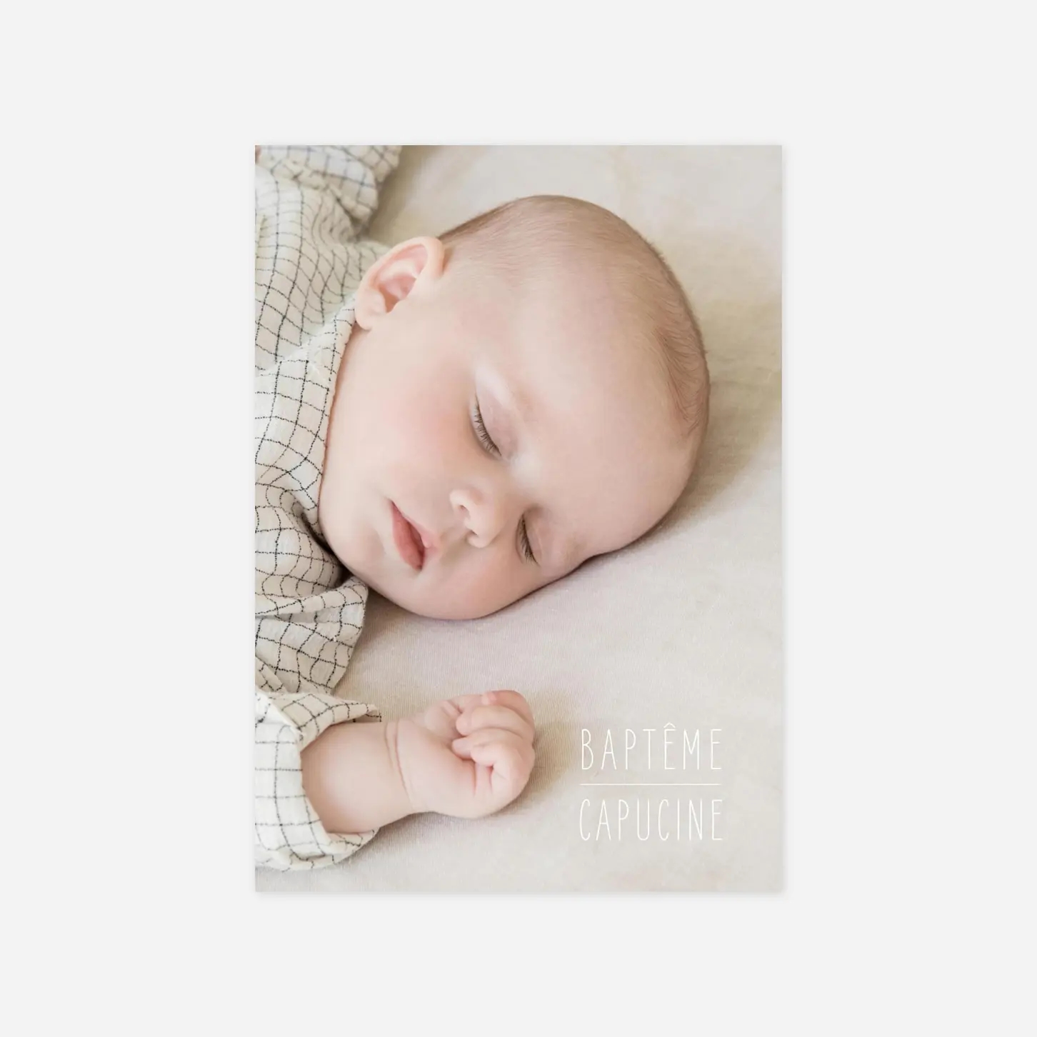 Menu baptême L'essentiel