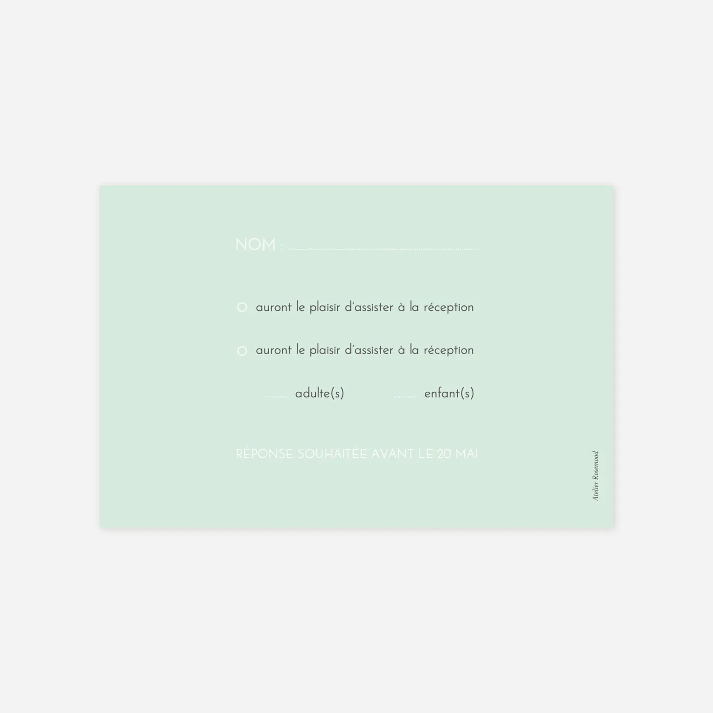 Carton réponse Les hautes herbes