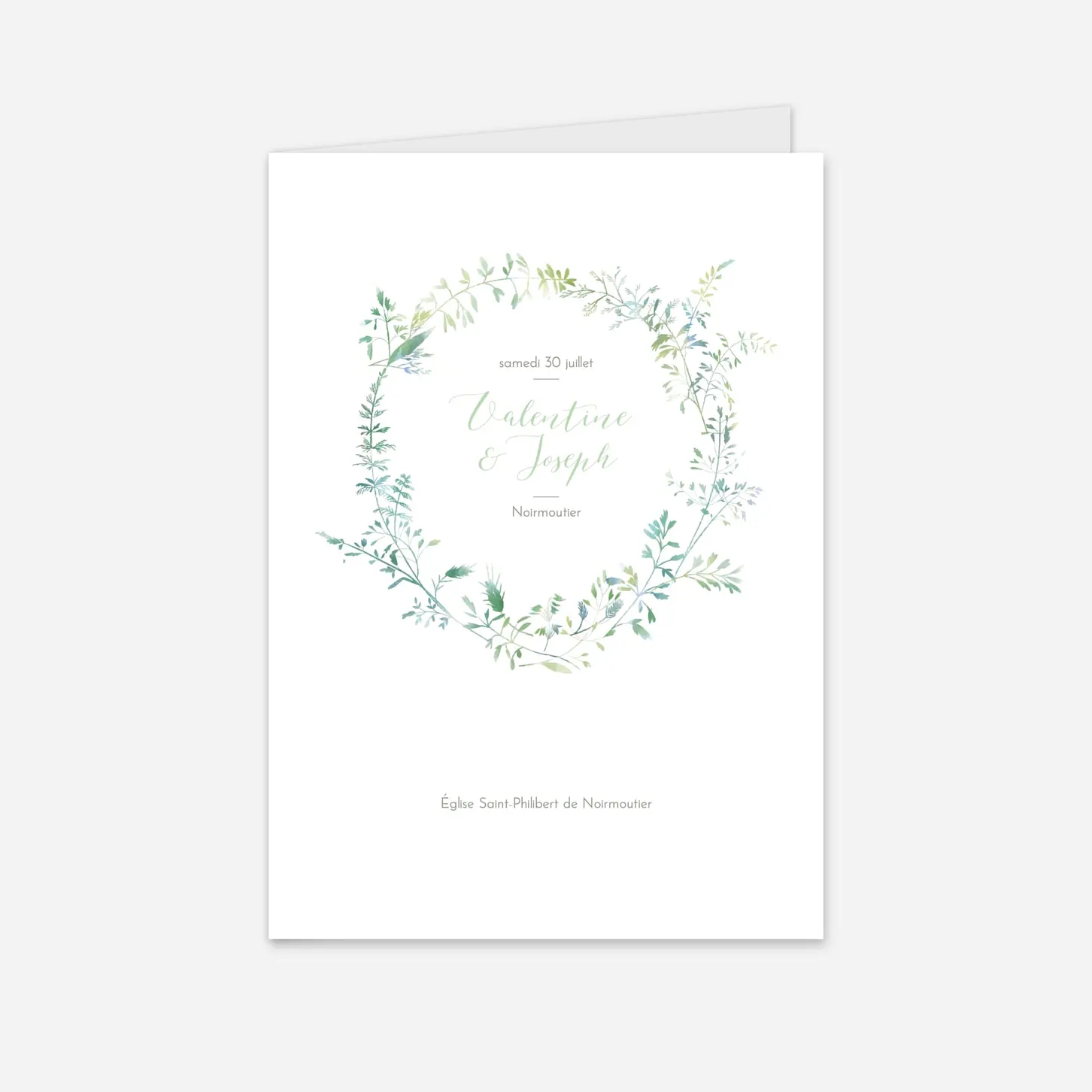 Livret de messe mariage Les hautes herbes