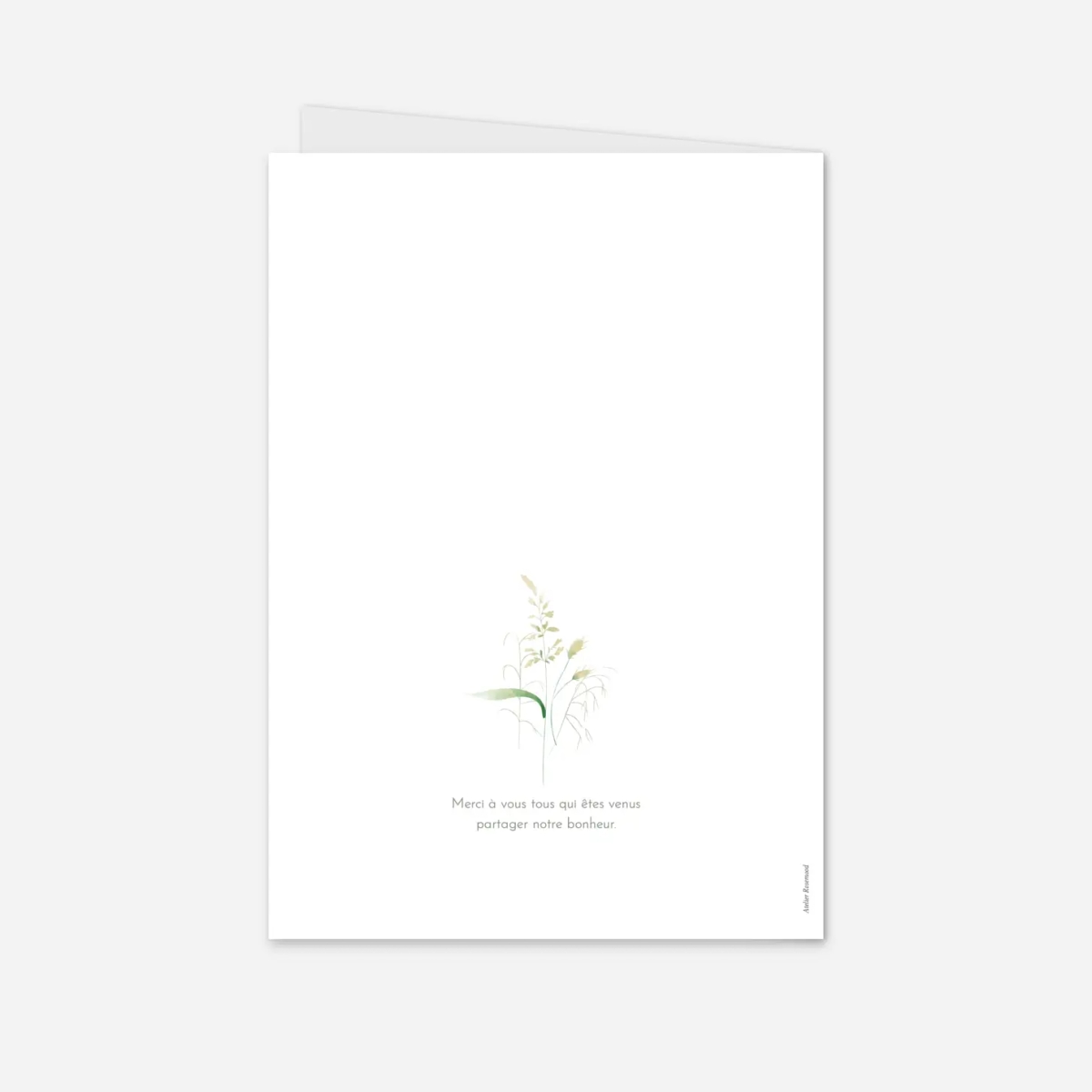 Livret de messe mariage Les hautes herbes