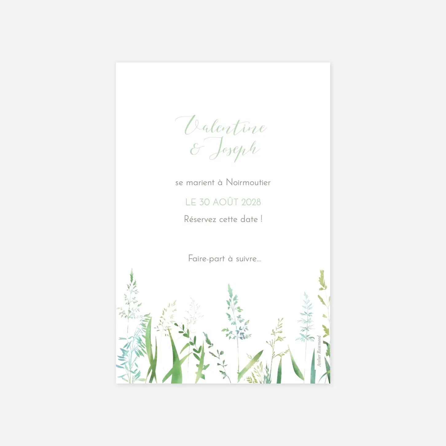 Save the date Les hautes herbes