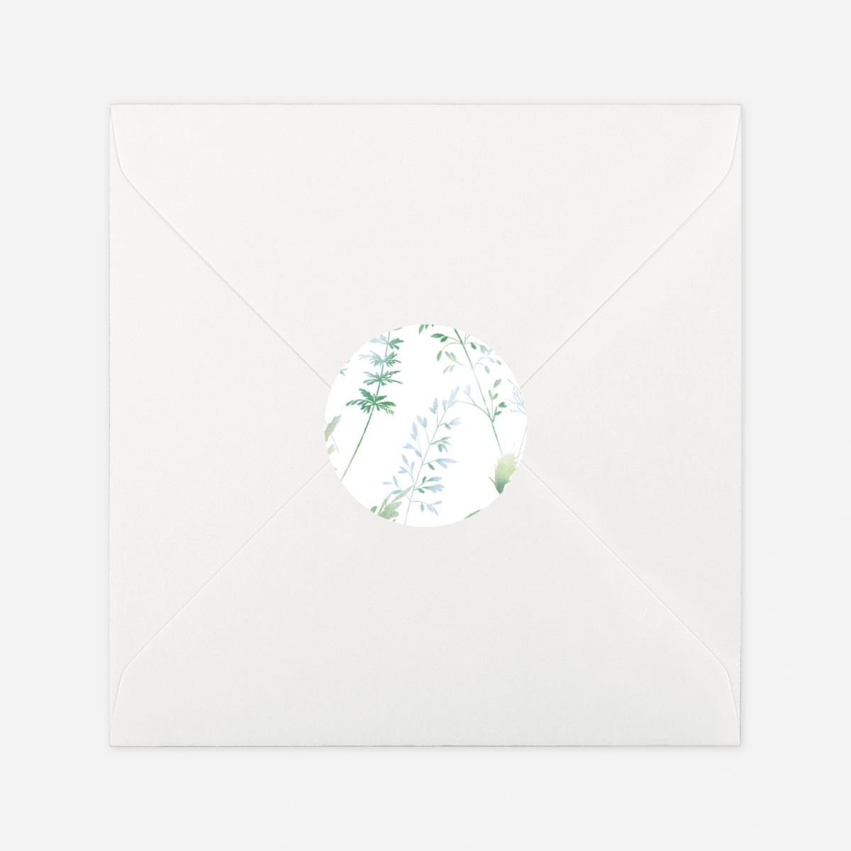 Stickers pour enveloppes baptême Les hautes herbes