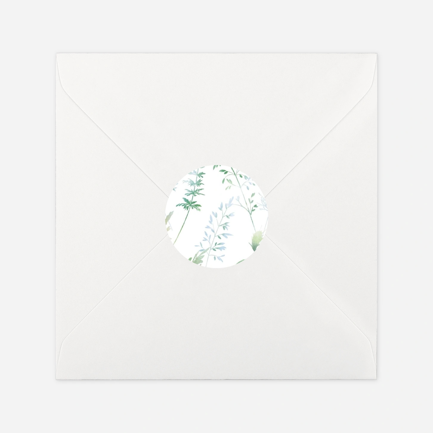 Stickers pour enveloppes baptême Les hautes herbes
