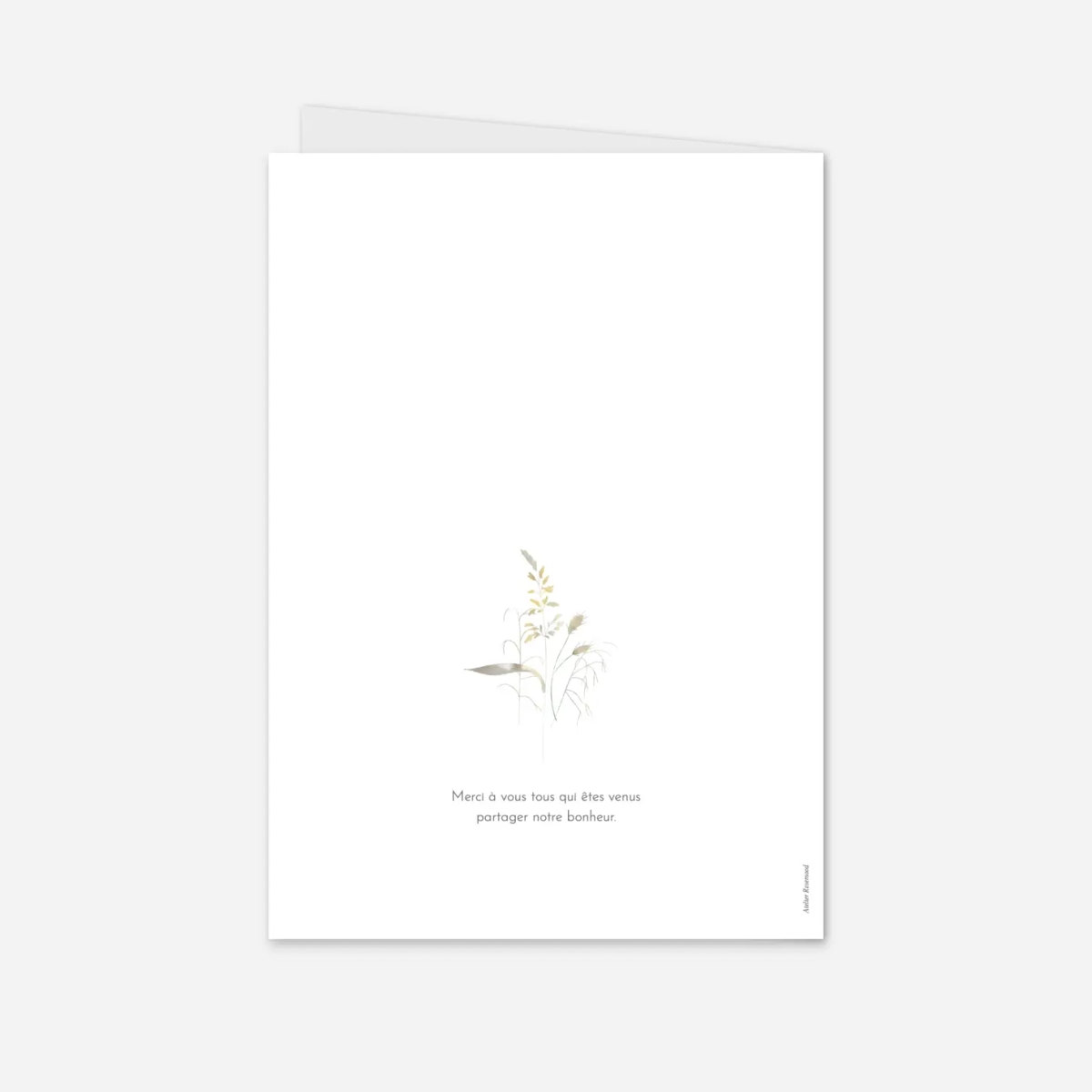 Livret de messe baptême Les hautes herbes