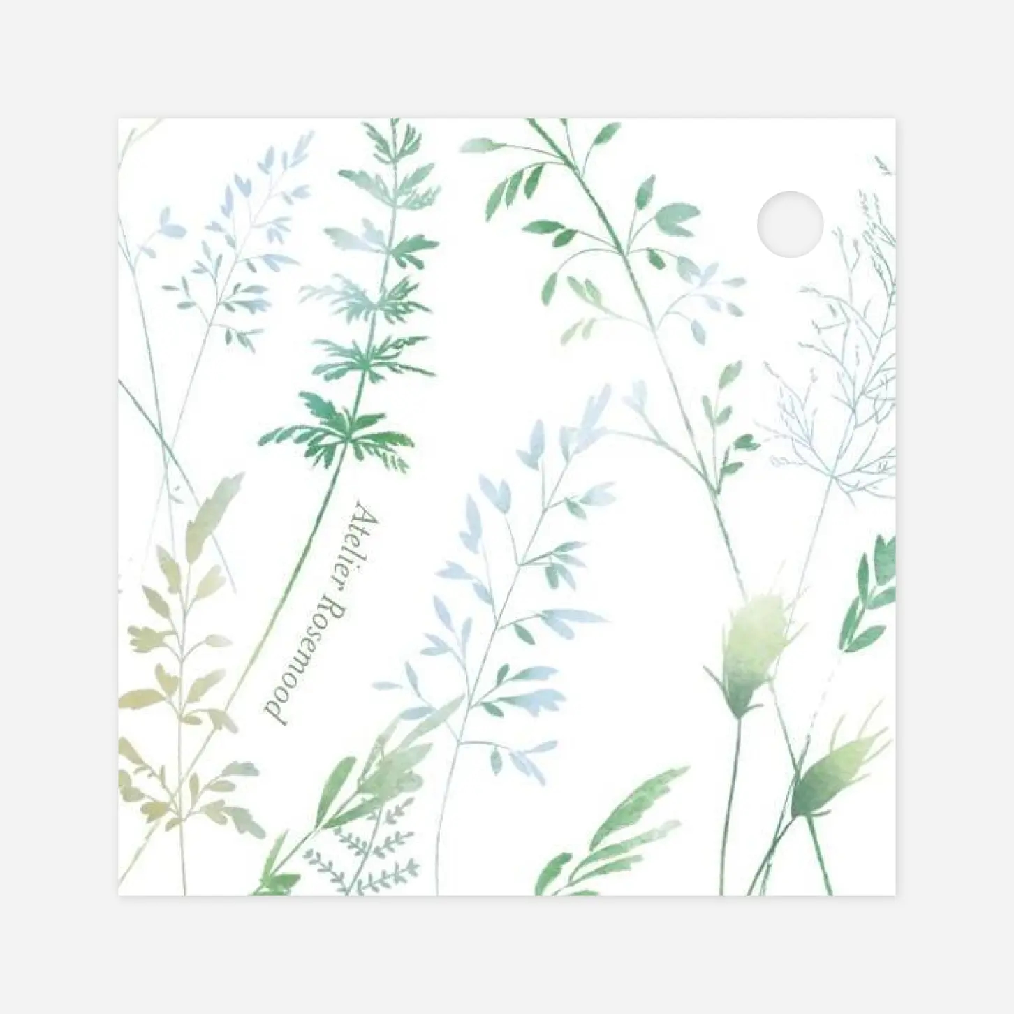 Étiquette baptême Les hautes herbes