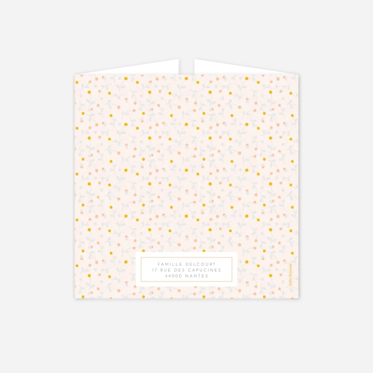 Faire-part naissance Liberty baies