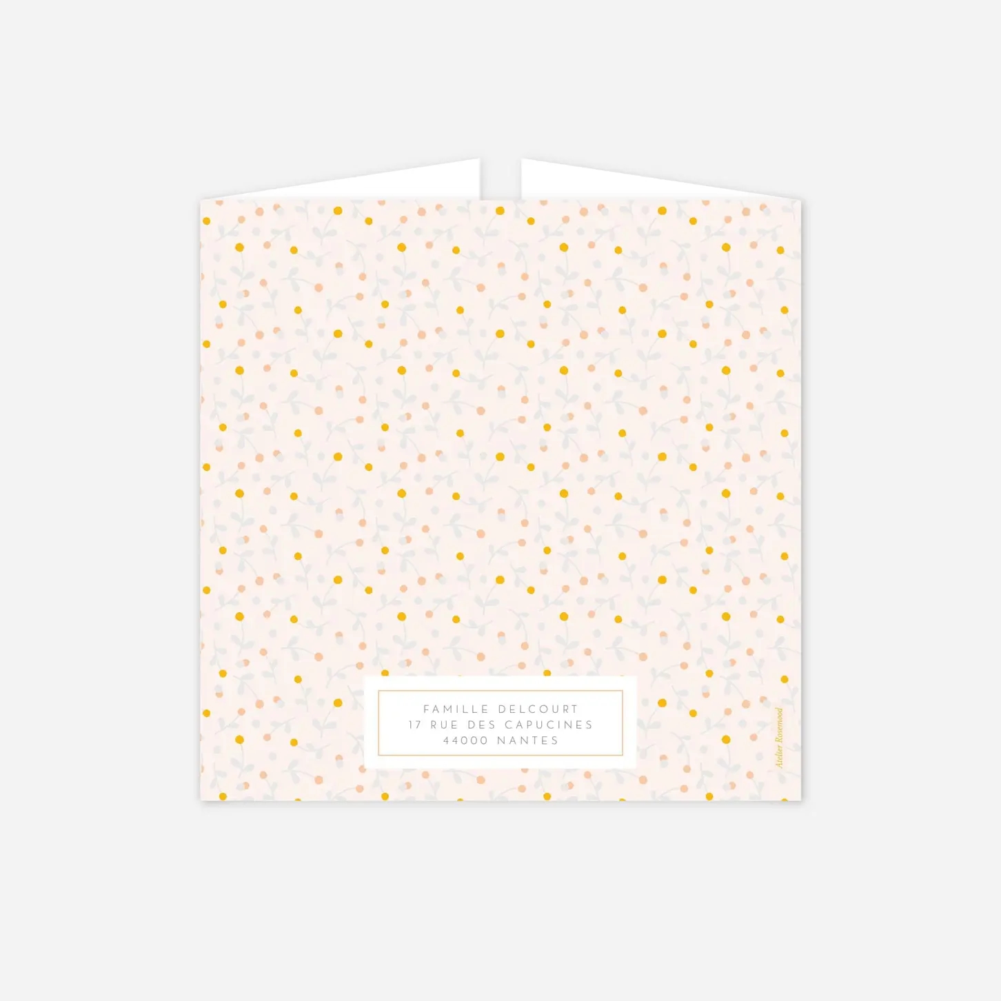 Faire-part naissance Liberty baies