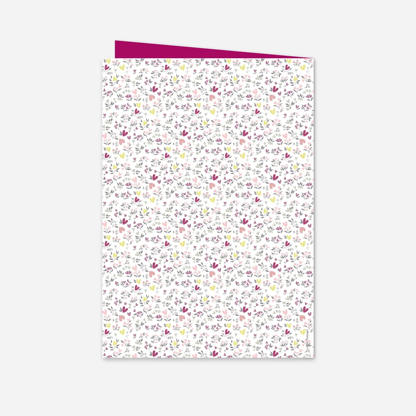 Livret de messe baptême Liberty coeur