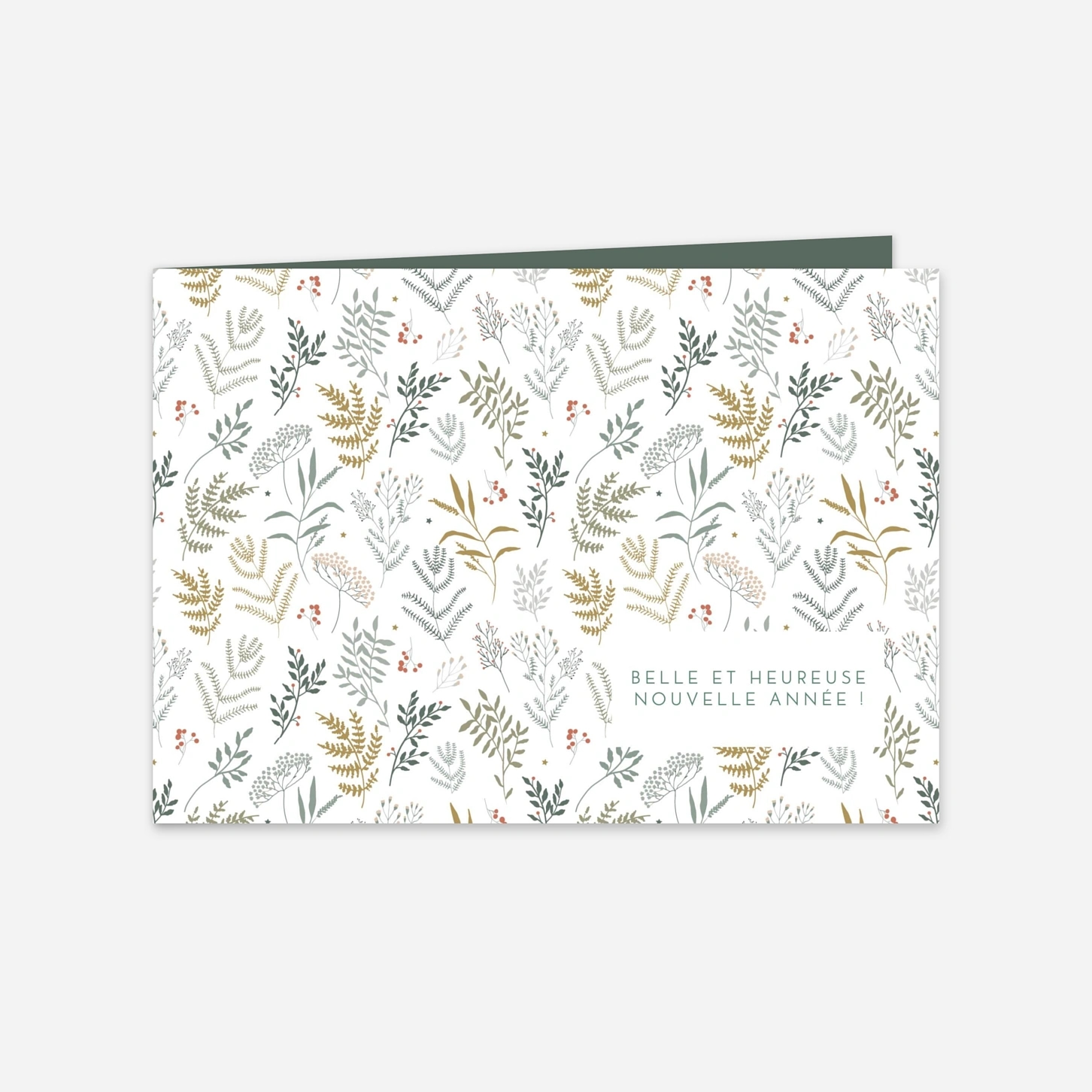 Carte de voeux Liberty feuillage
