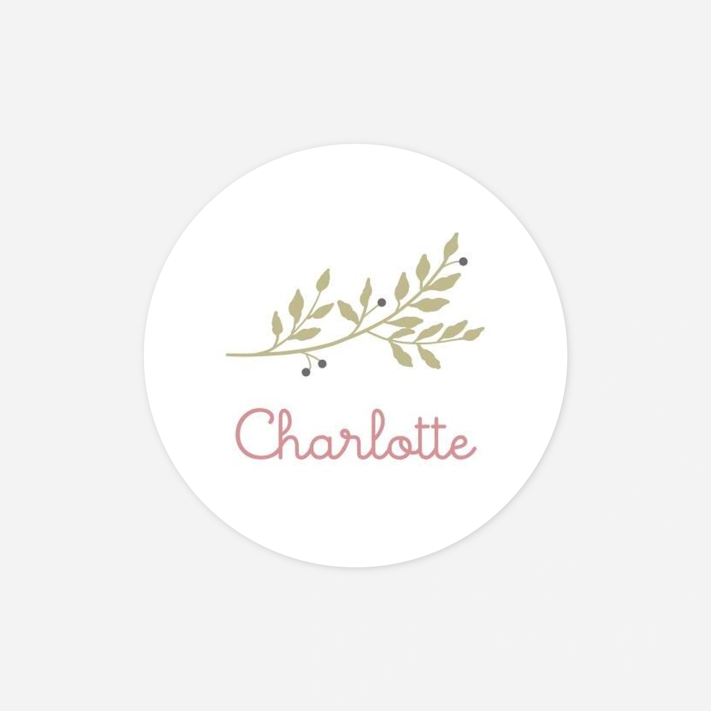 Stickers pour enveloppes baptême Liberty feuillage