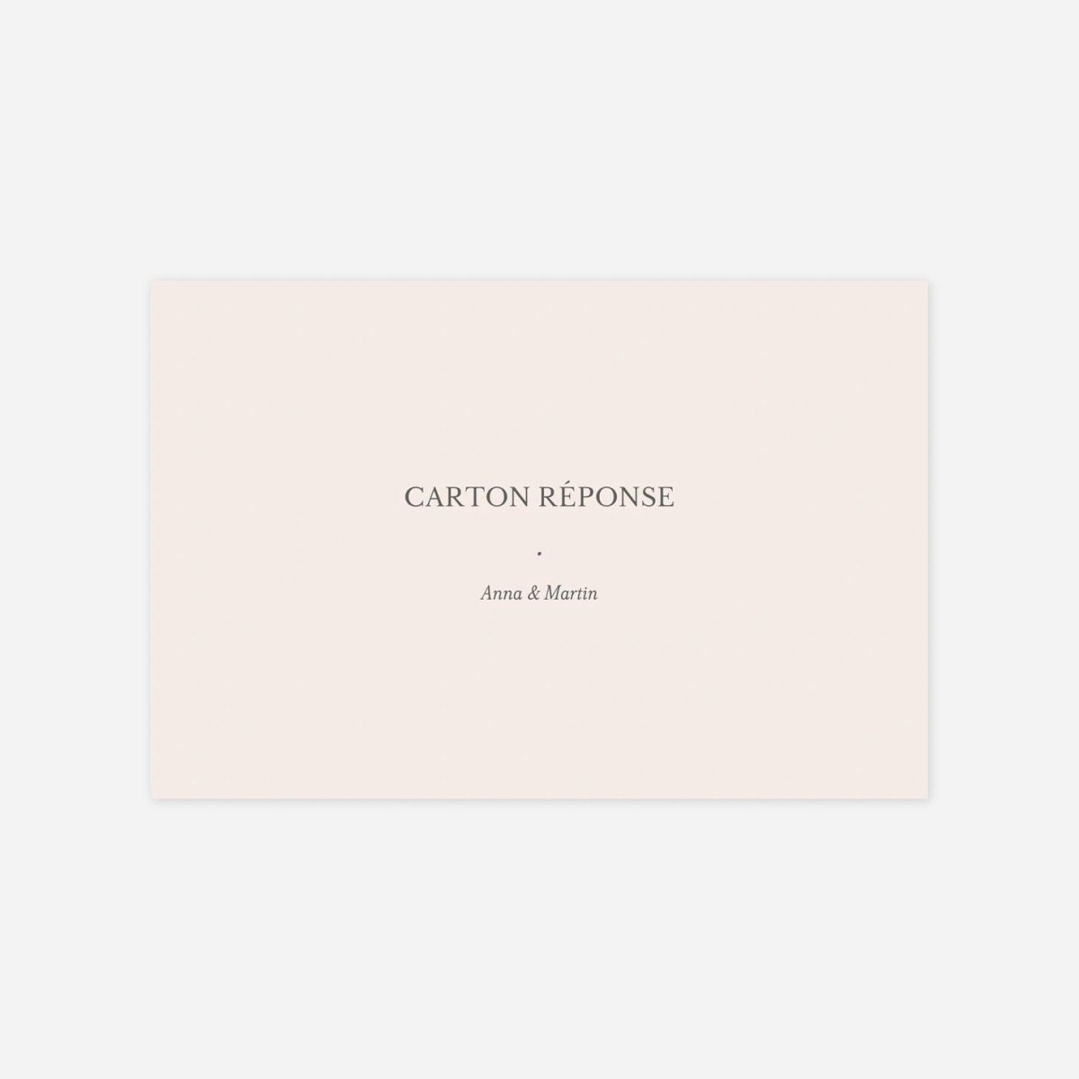 Carton réponse Lieu de noces