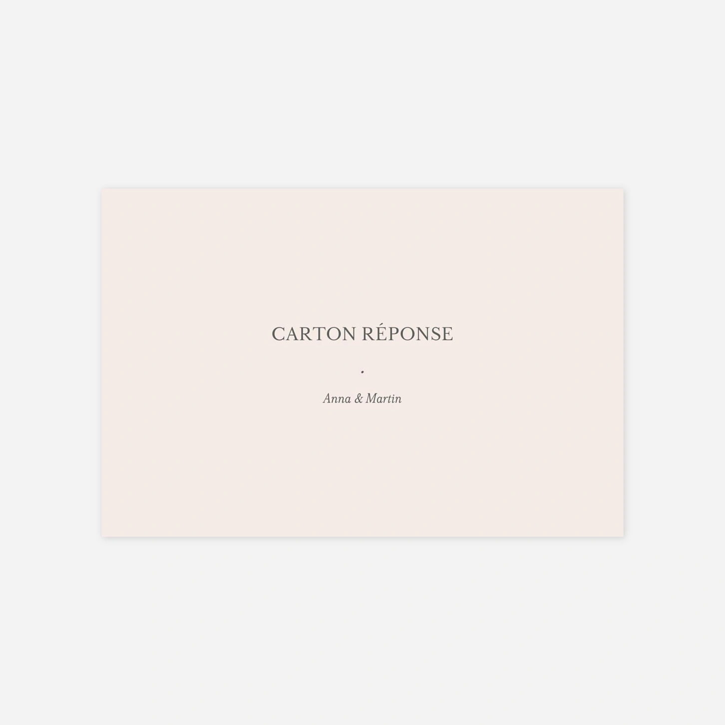 Carton réponse Lieu de noces