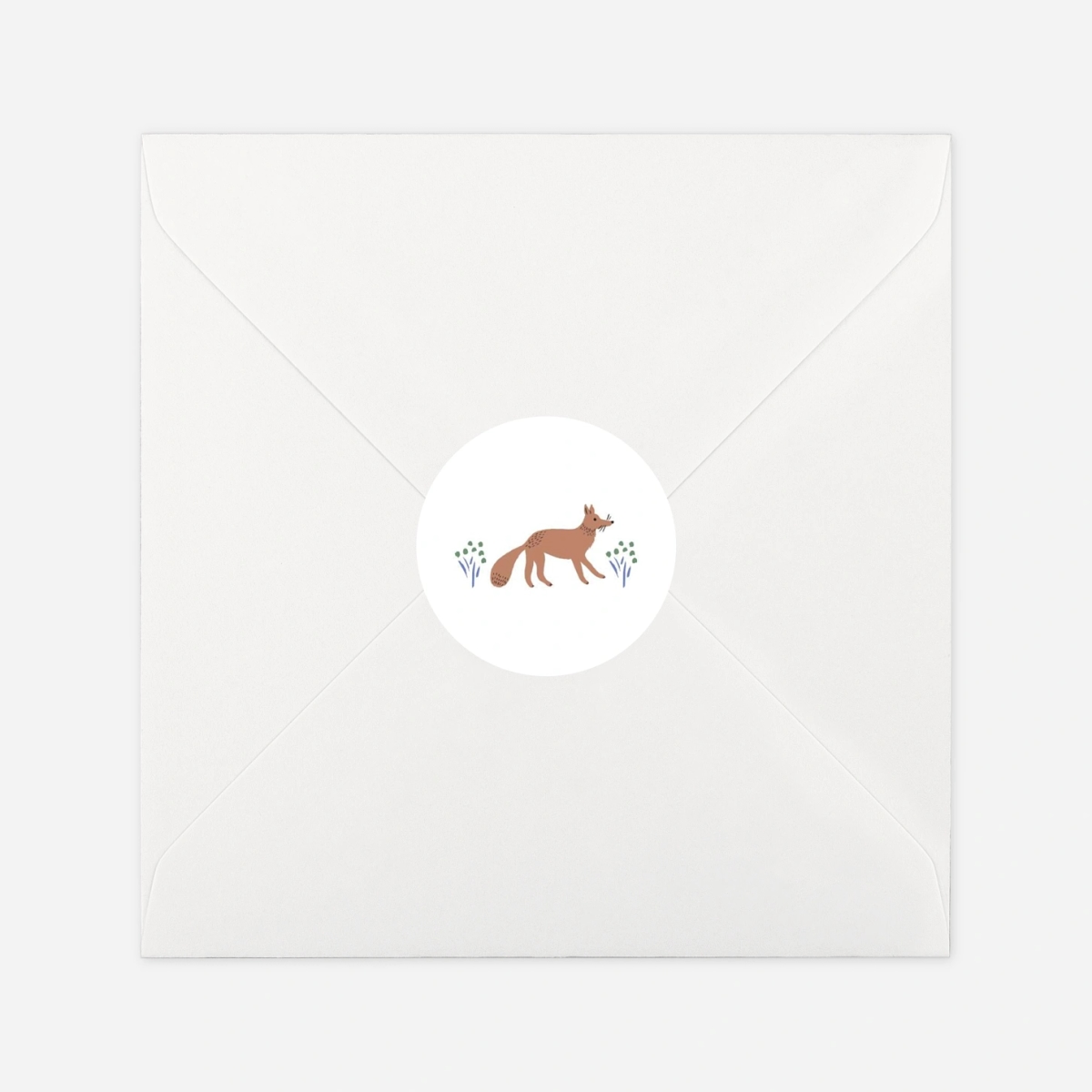 Stickers naissance Liberty renard