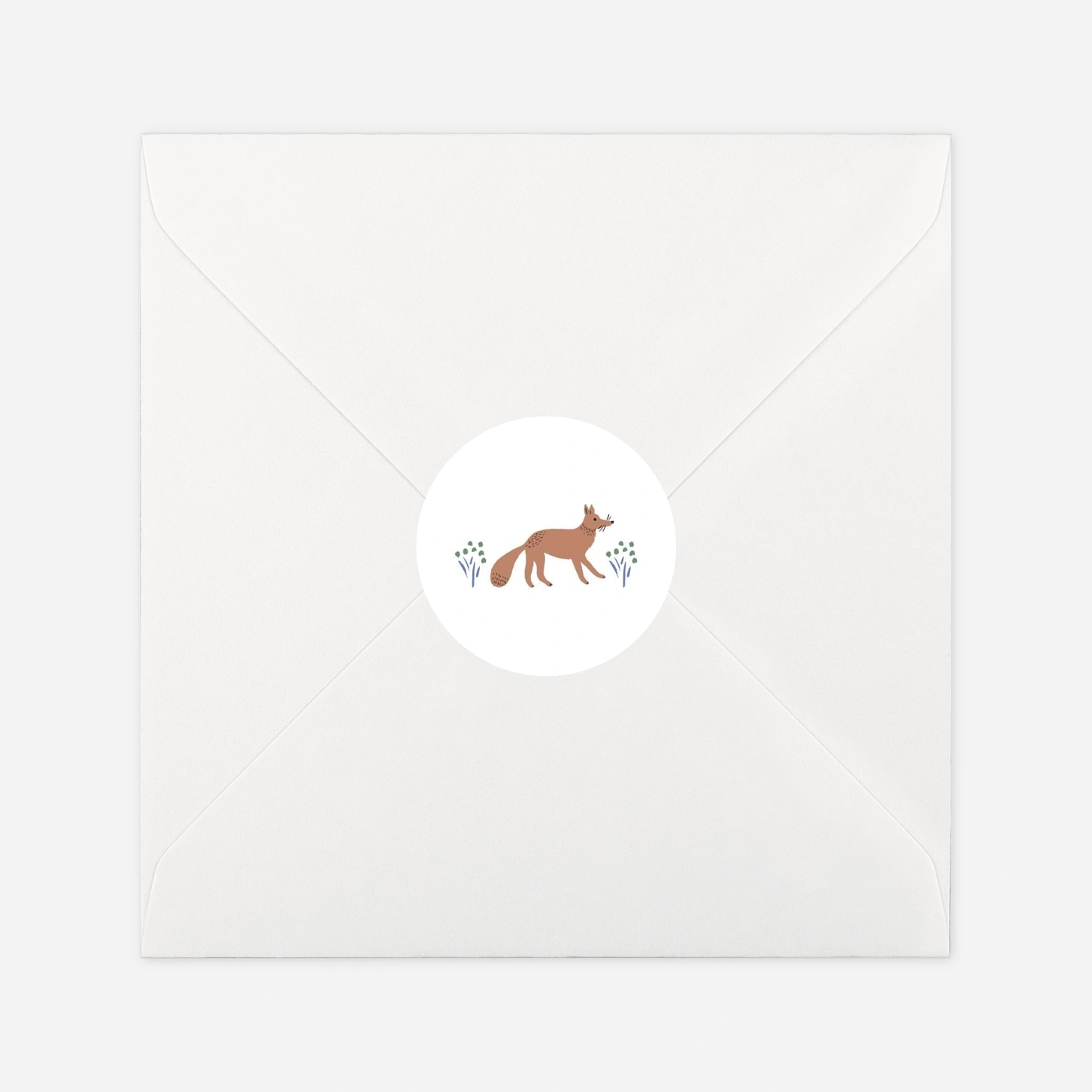 Stickers naissance Liberty renard