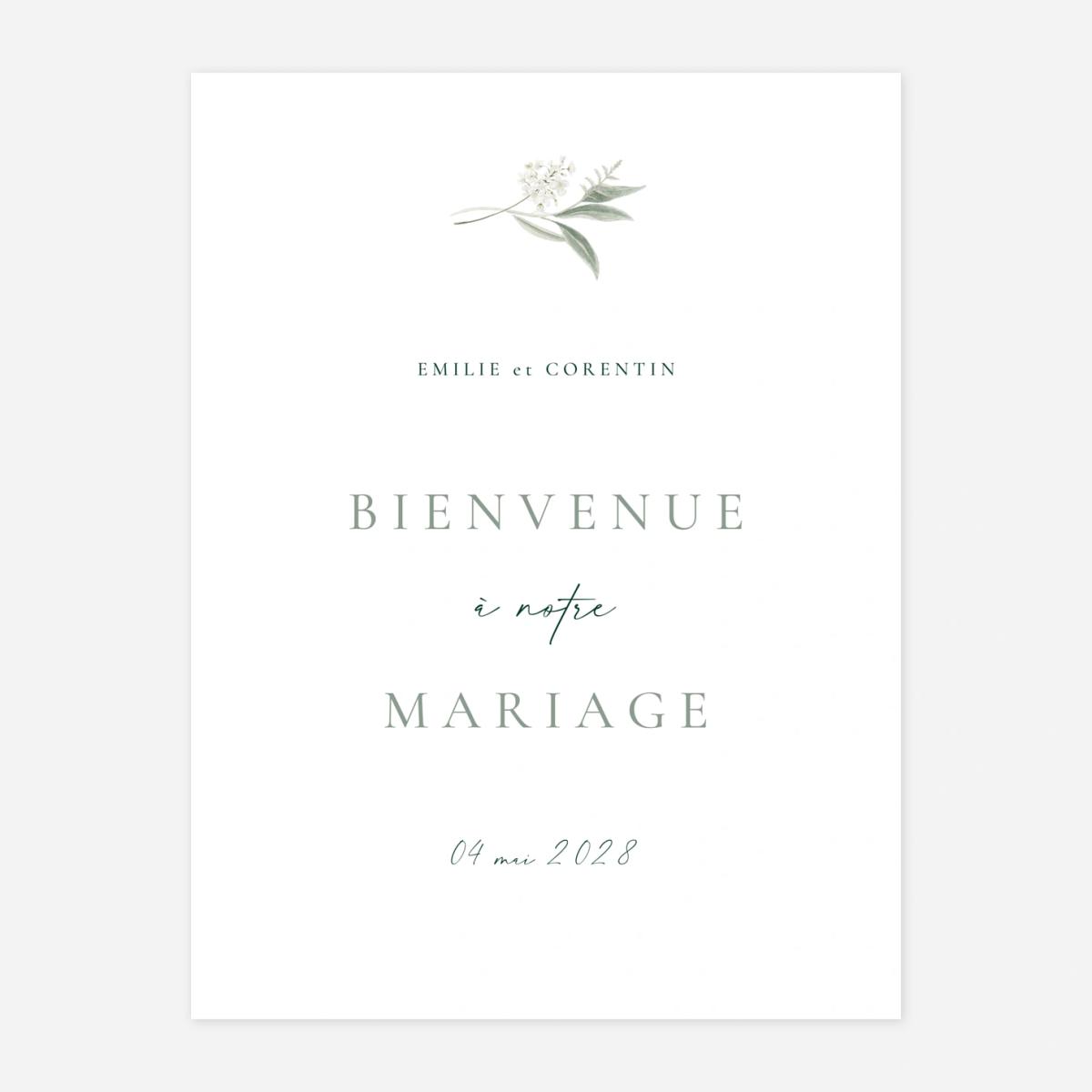 Panneau mariage Lien végétal