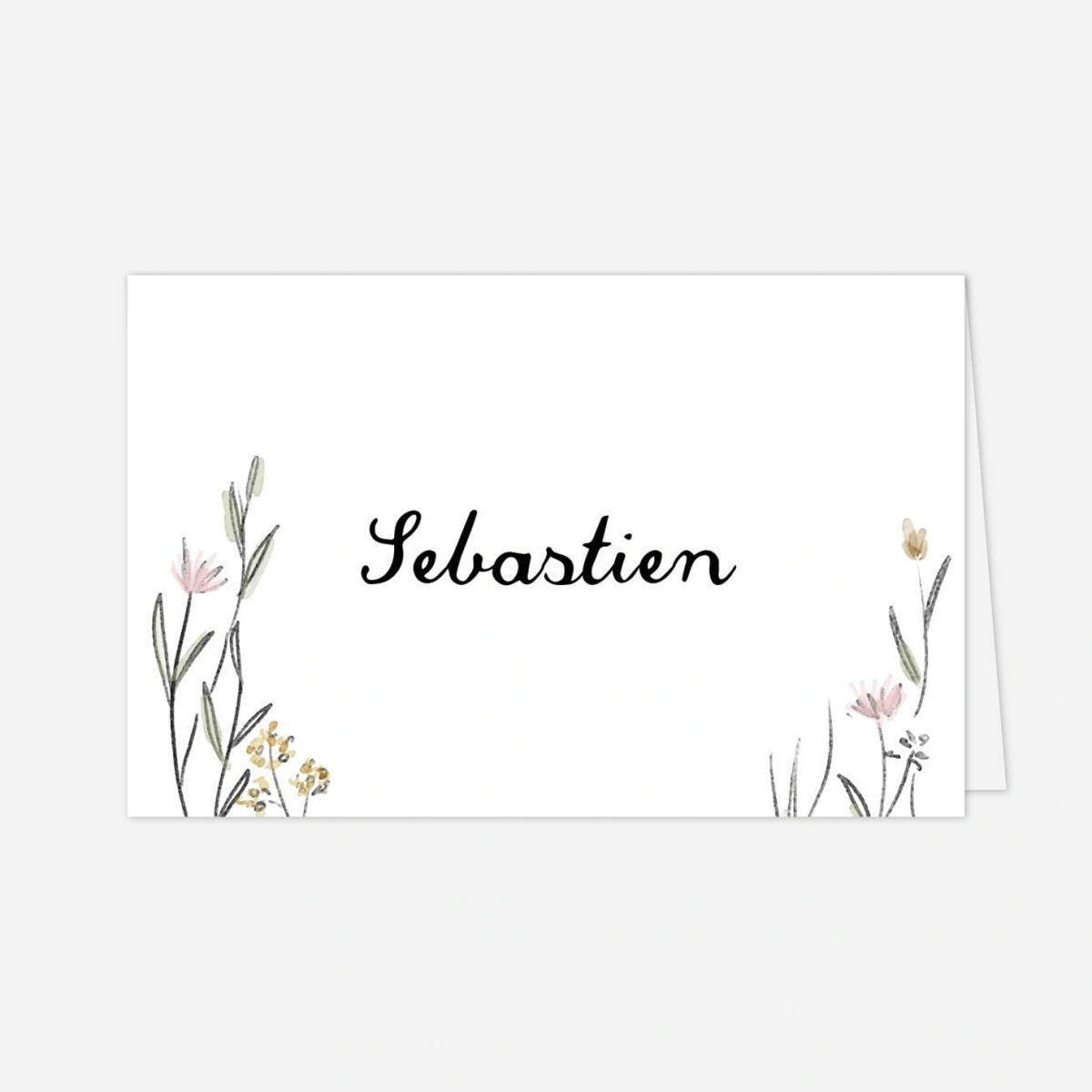 Marque-place mariage Les mariés champêtres