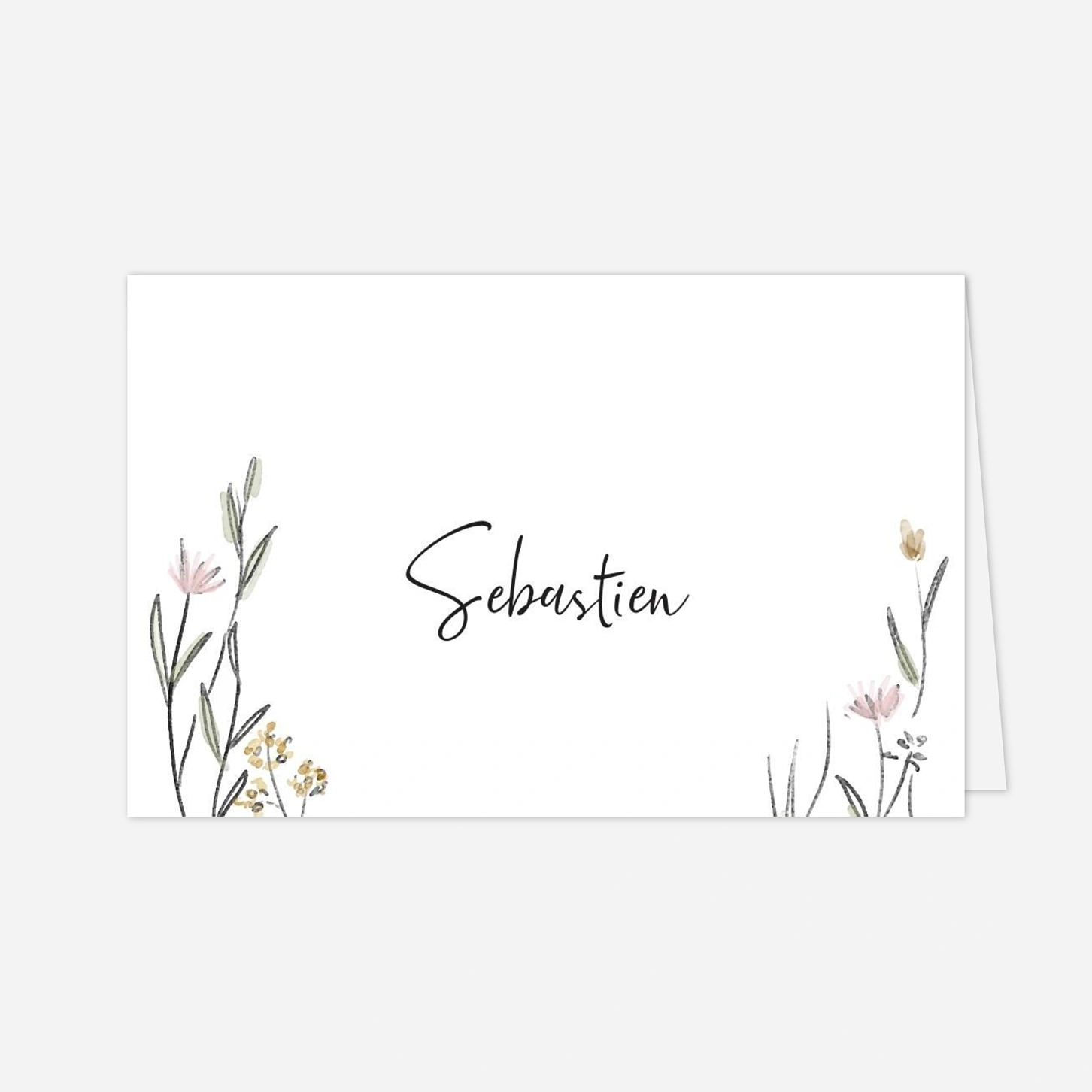 Marque-place mariage Les mariés champêtres