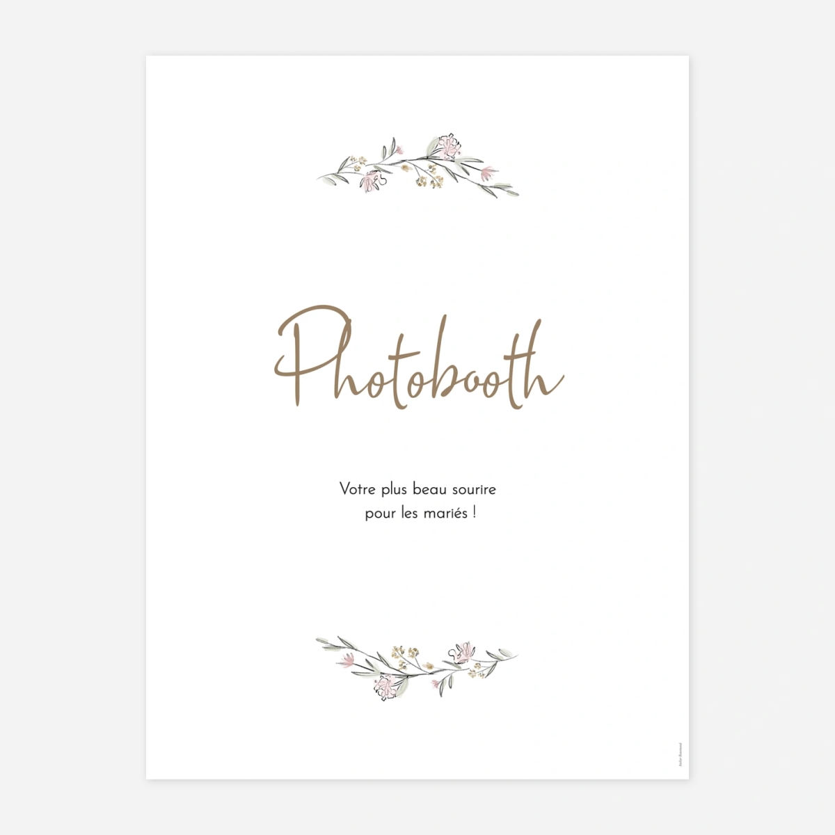 Panneau mariage Les mariés champêtres