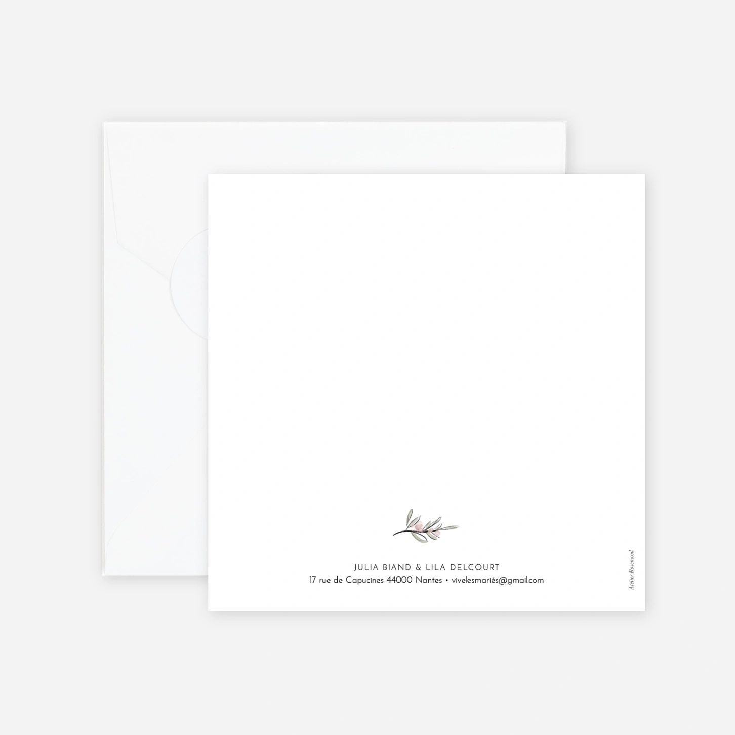 Faire-part mariage Les mariés champêtres