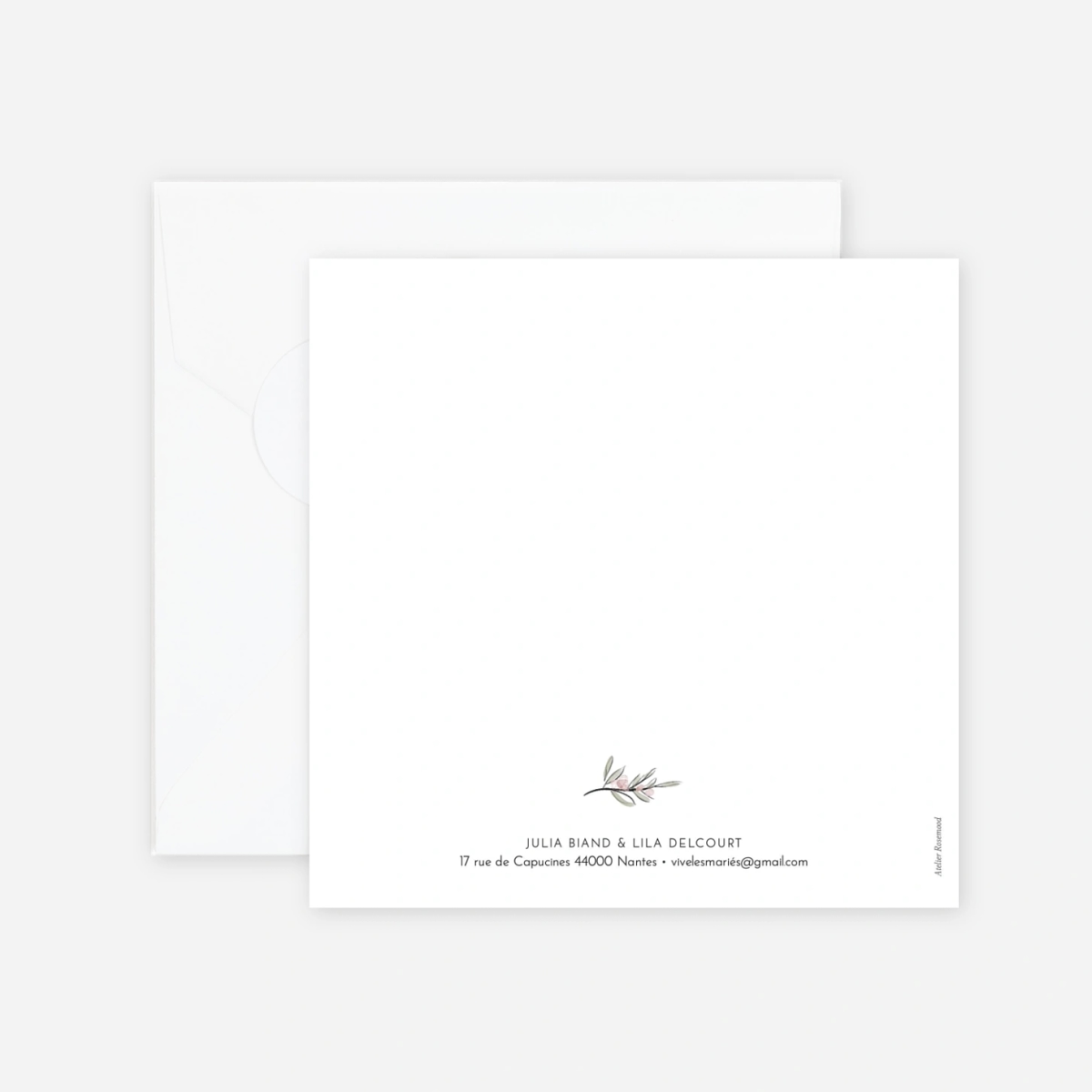 Faire-part mariage Les mariés champêtres