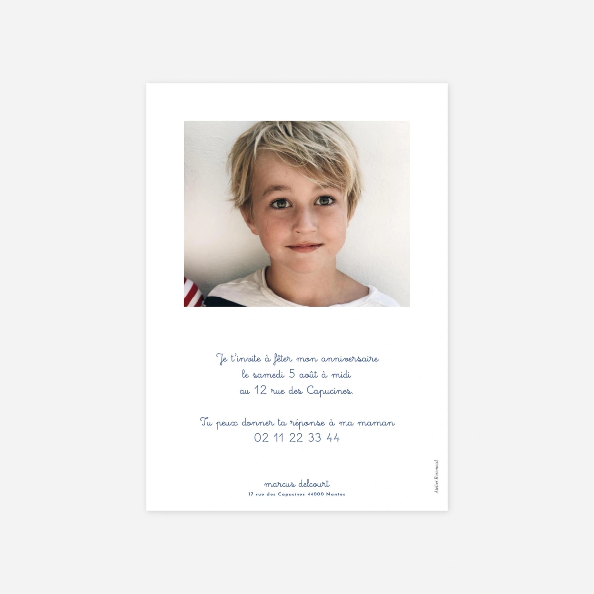 invitation anniversaire enfant Lovely day