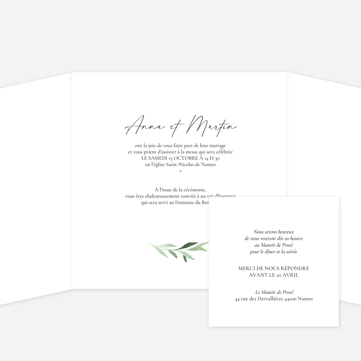 Faire-part mariage Luberon