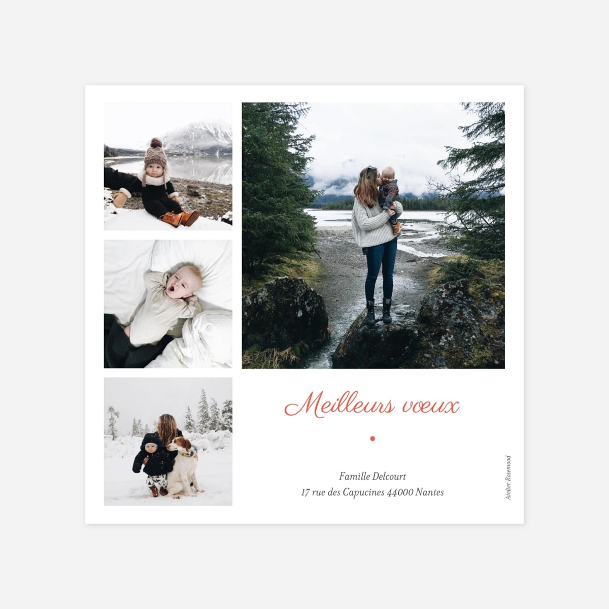 Carte de voeux Lumière