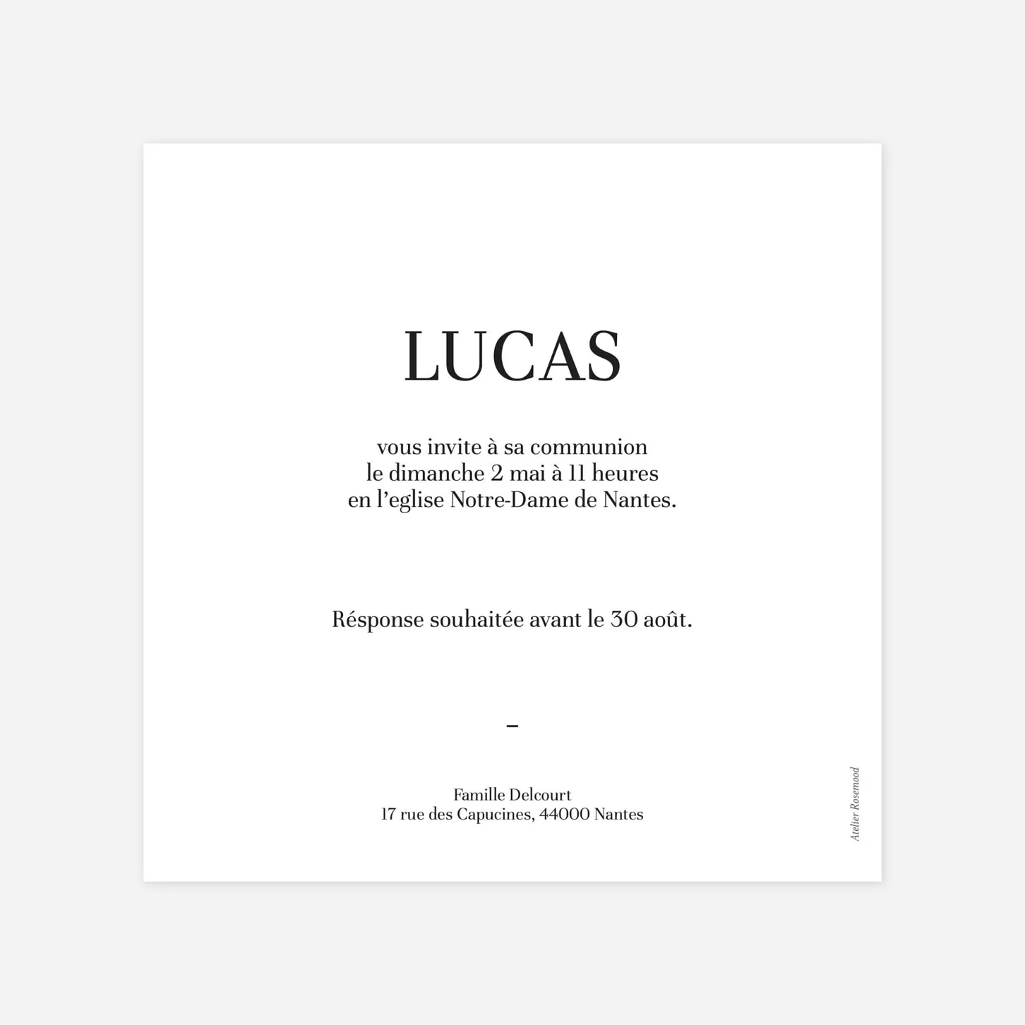 Invitation communion Magazine