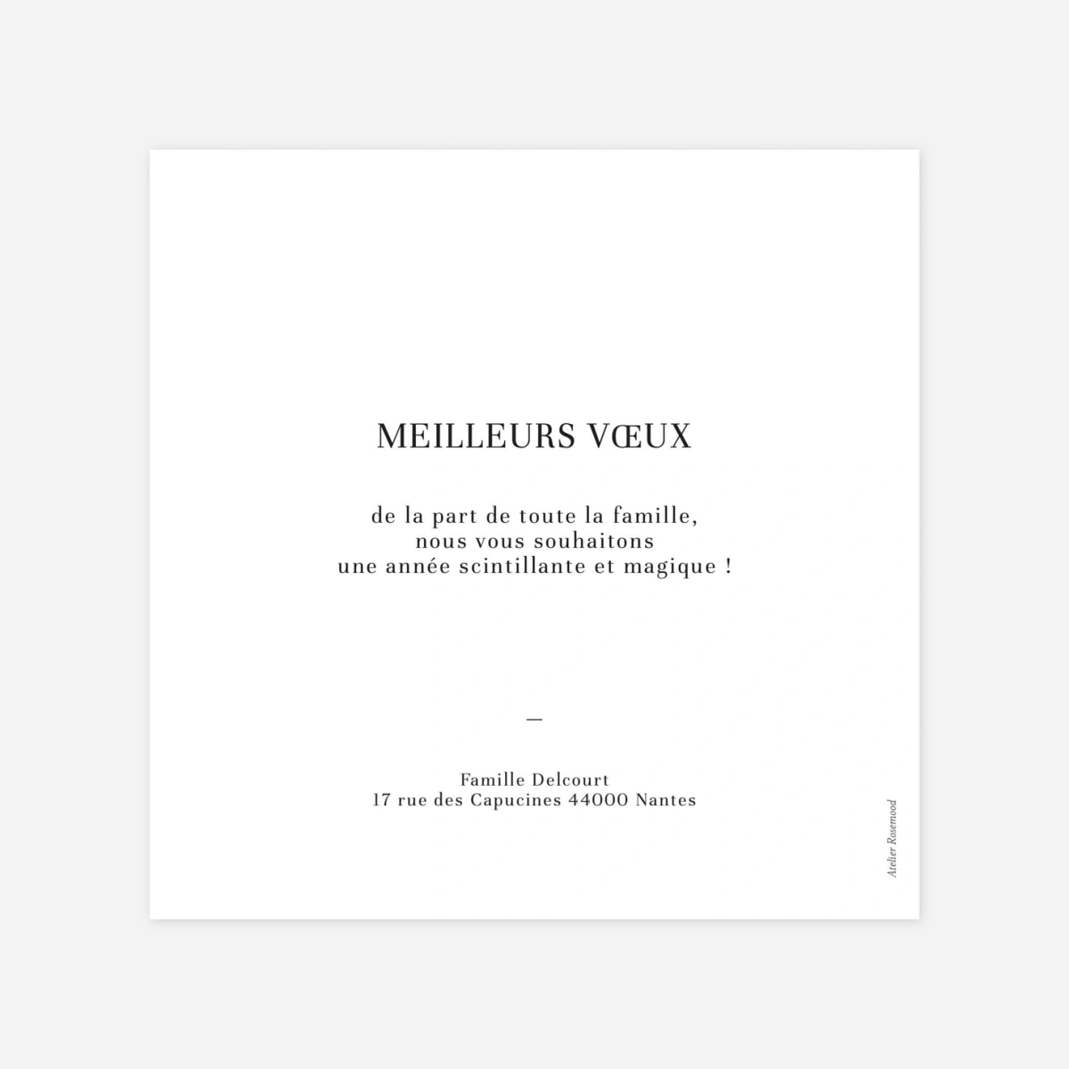 Carte de voeux Magazine