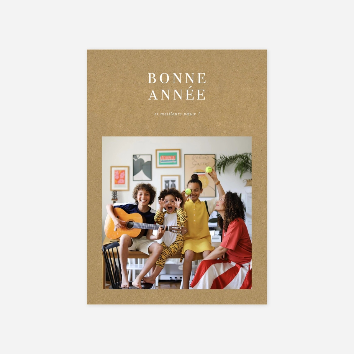 Carte de voeux Magazine chromatique en couleur