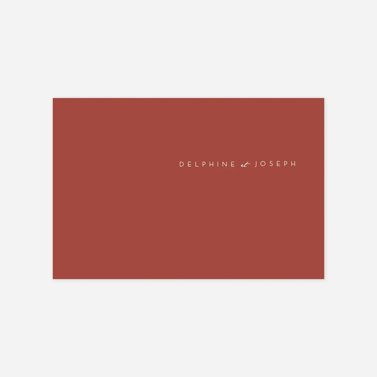 Carton d'invitation Manuscrit