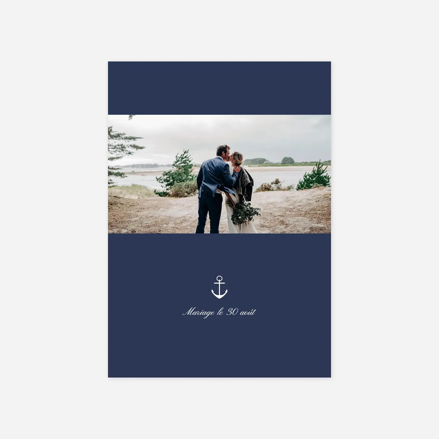 Carte de remerciements Marin