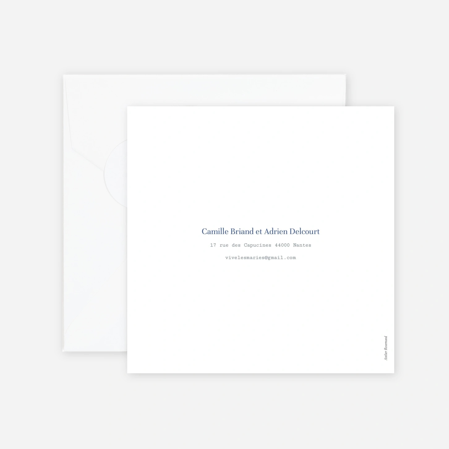 Faire-part mariage Marin