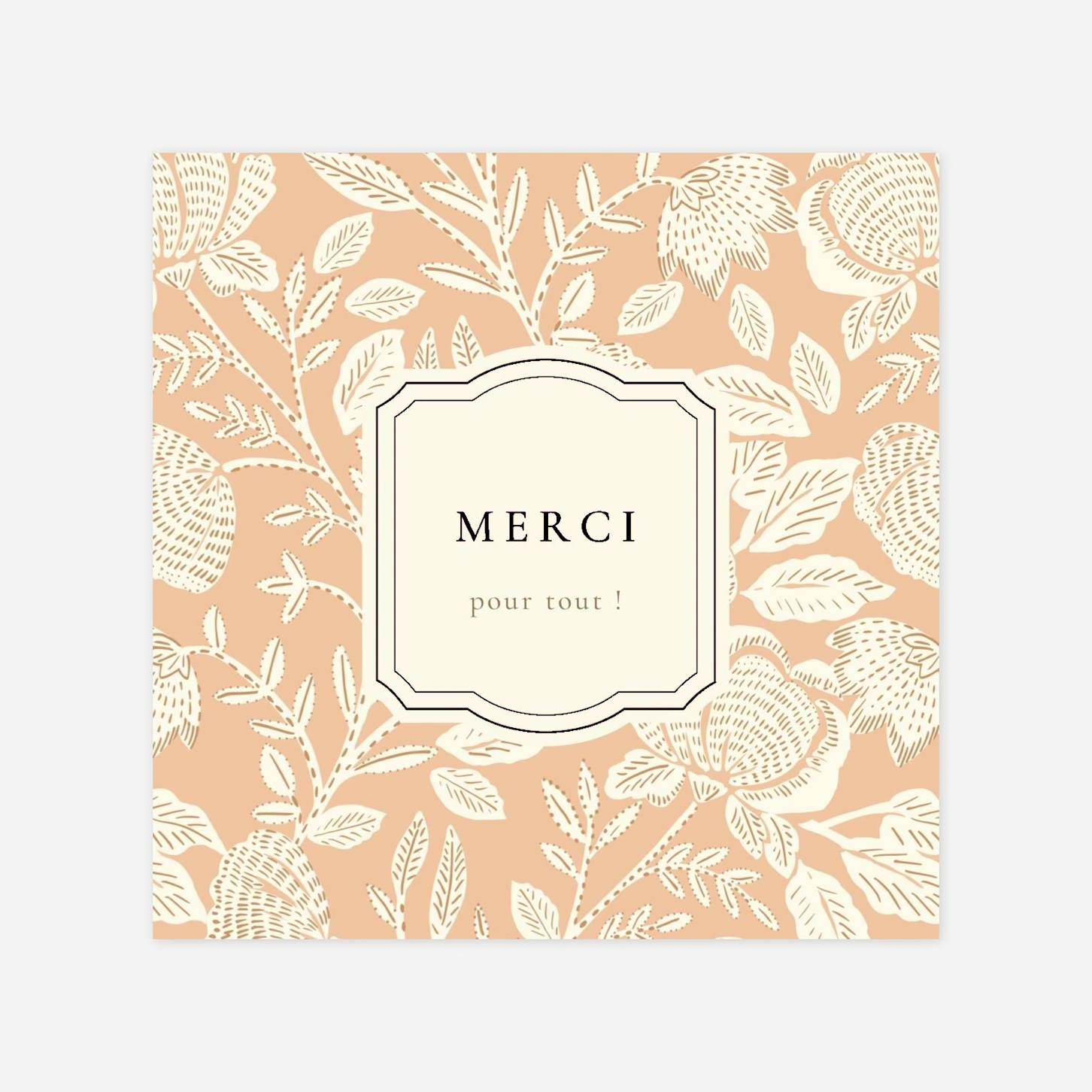 Carte remerciement naissance Matin