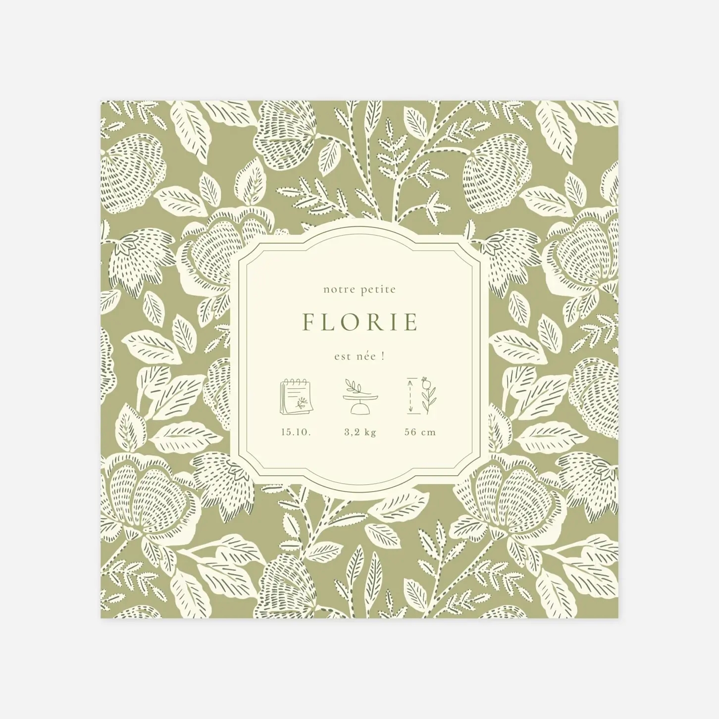 Faire-part naissance Matin