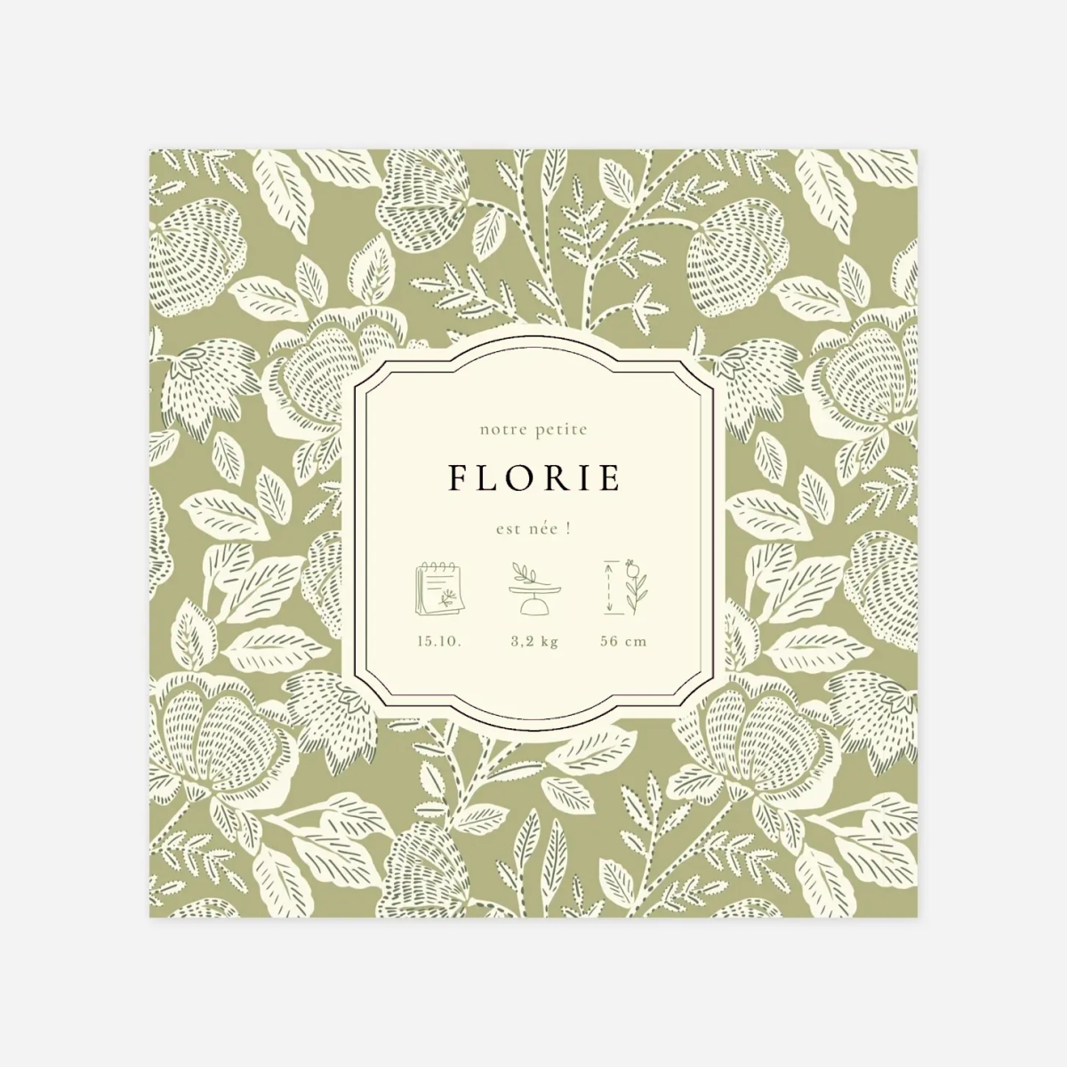 Faire-part naissance Matin