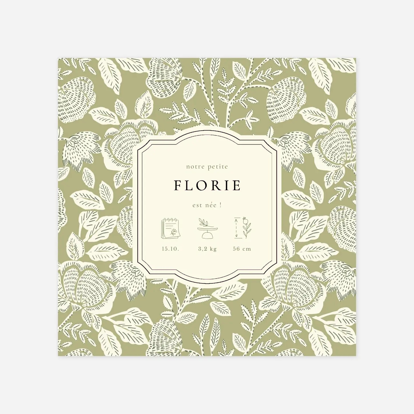 Faire-part naissance Matin