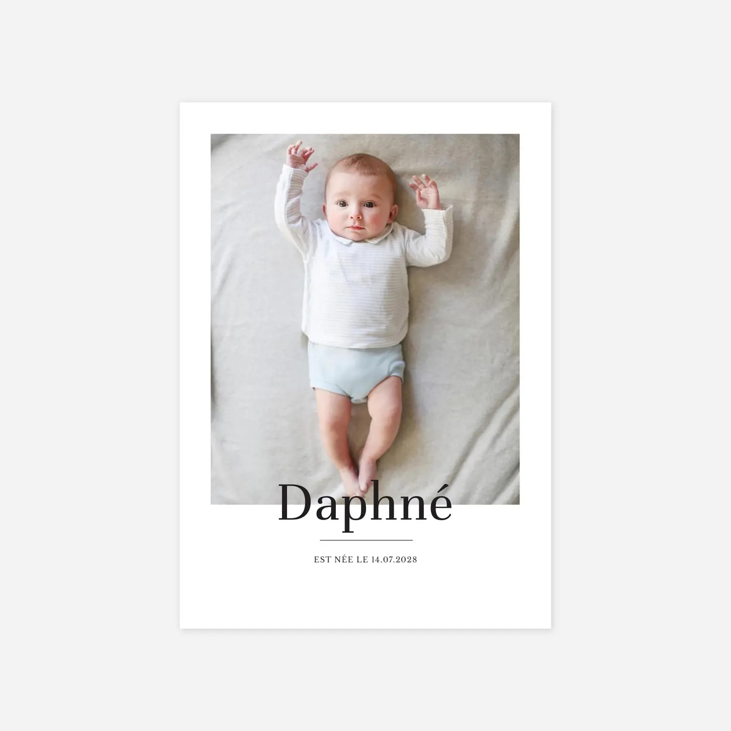 Faire-part naissance Moderne chic II