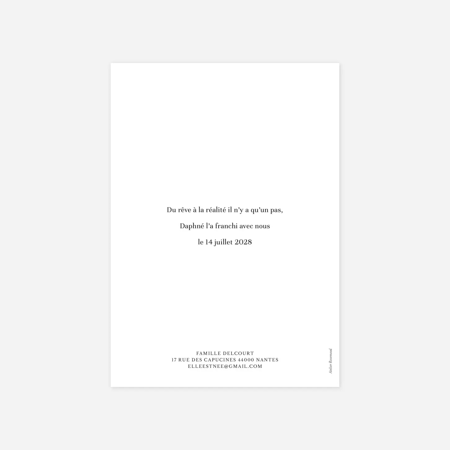 Faire-part naissance Moderne chic II