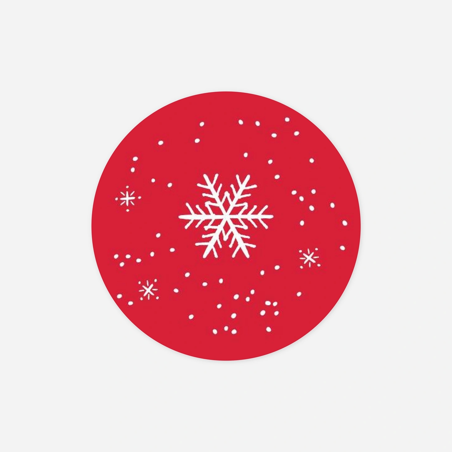 Étiquette cadeau Noël Merveilles d'hiver