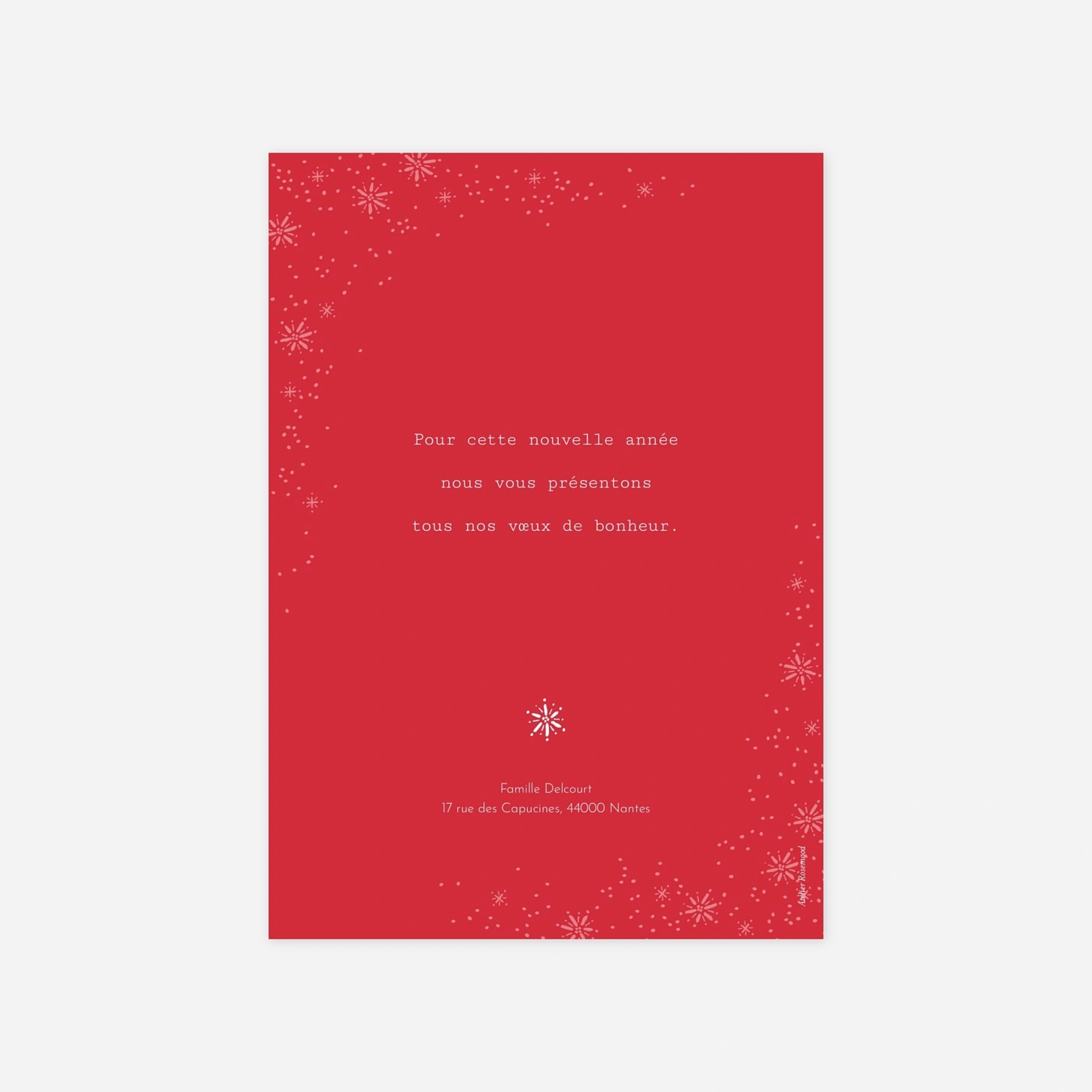 Carte de voeux Merveilles d'hiver