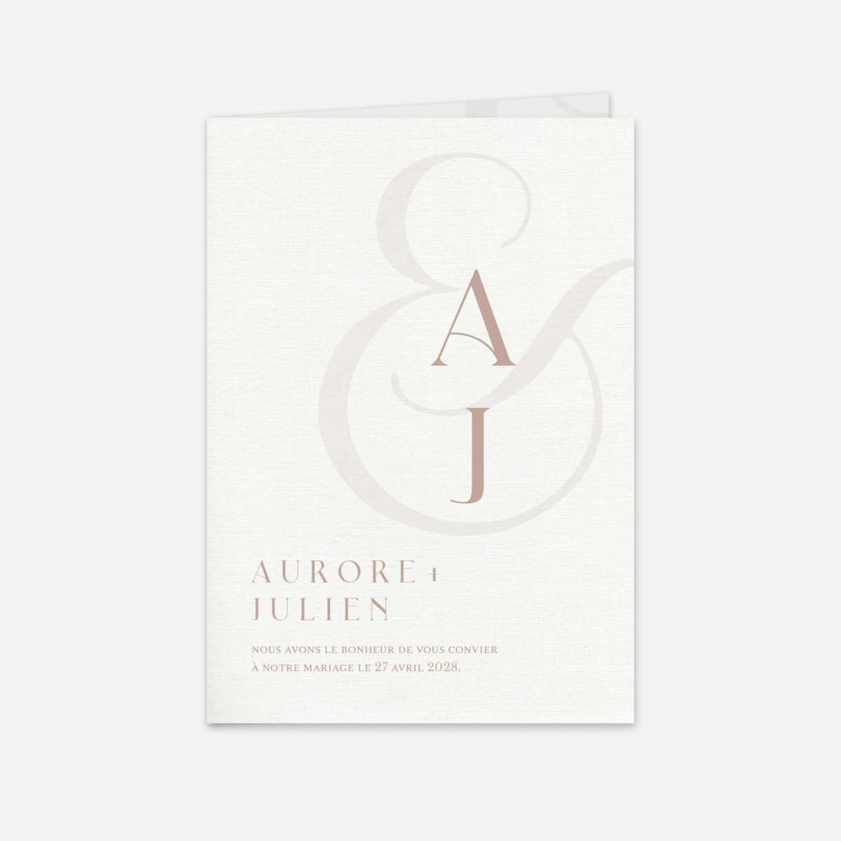 Faire-part mariage Typographie moderne