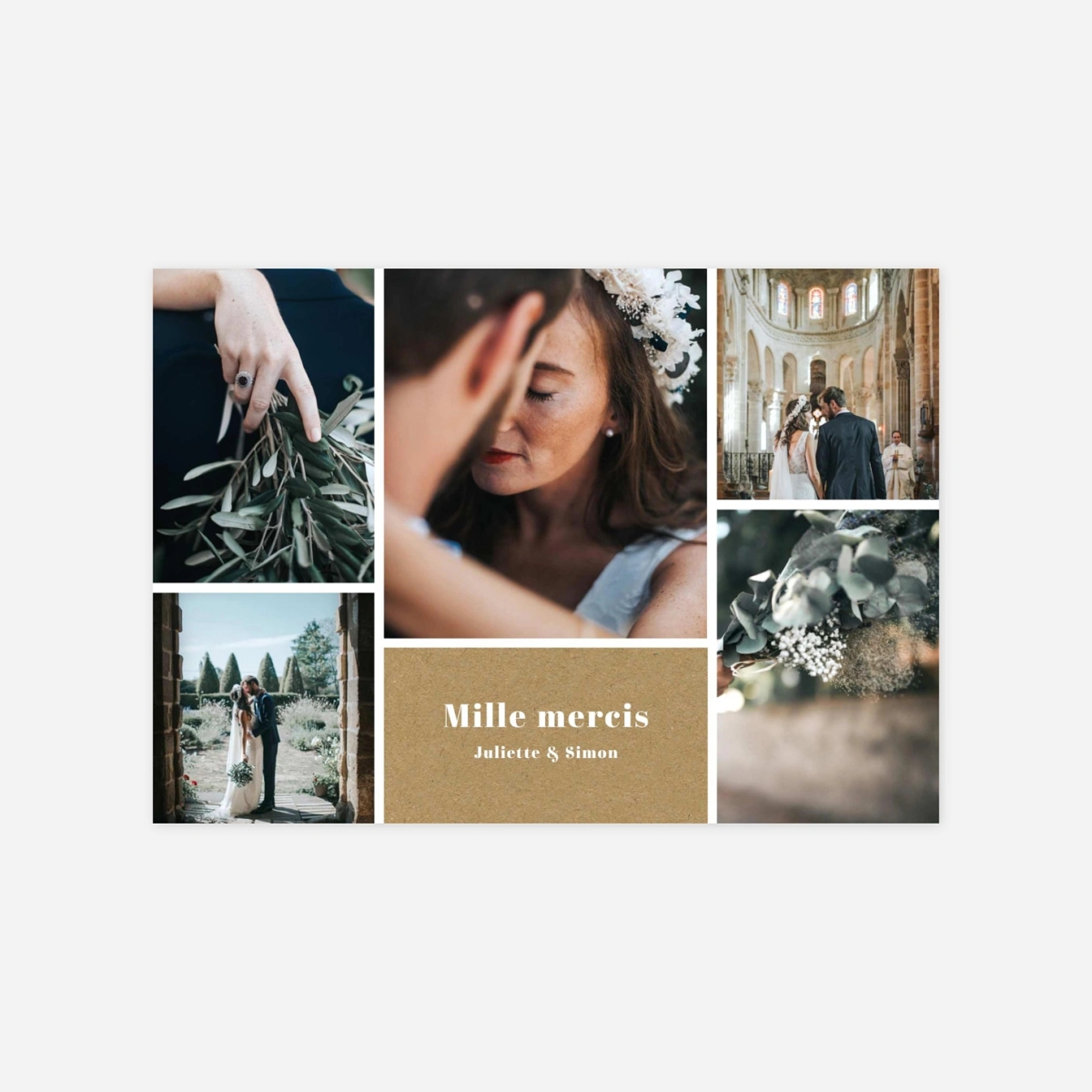 Carte de remerciements Merveilleux