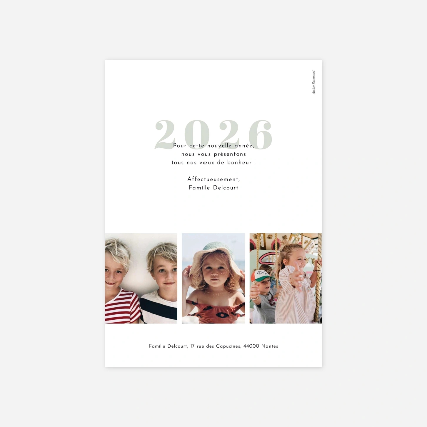 Carte de voeux Merveilleux