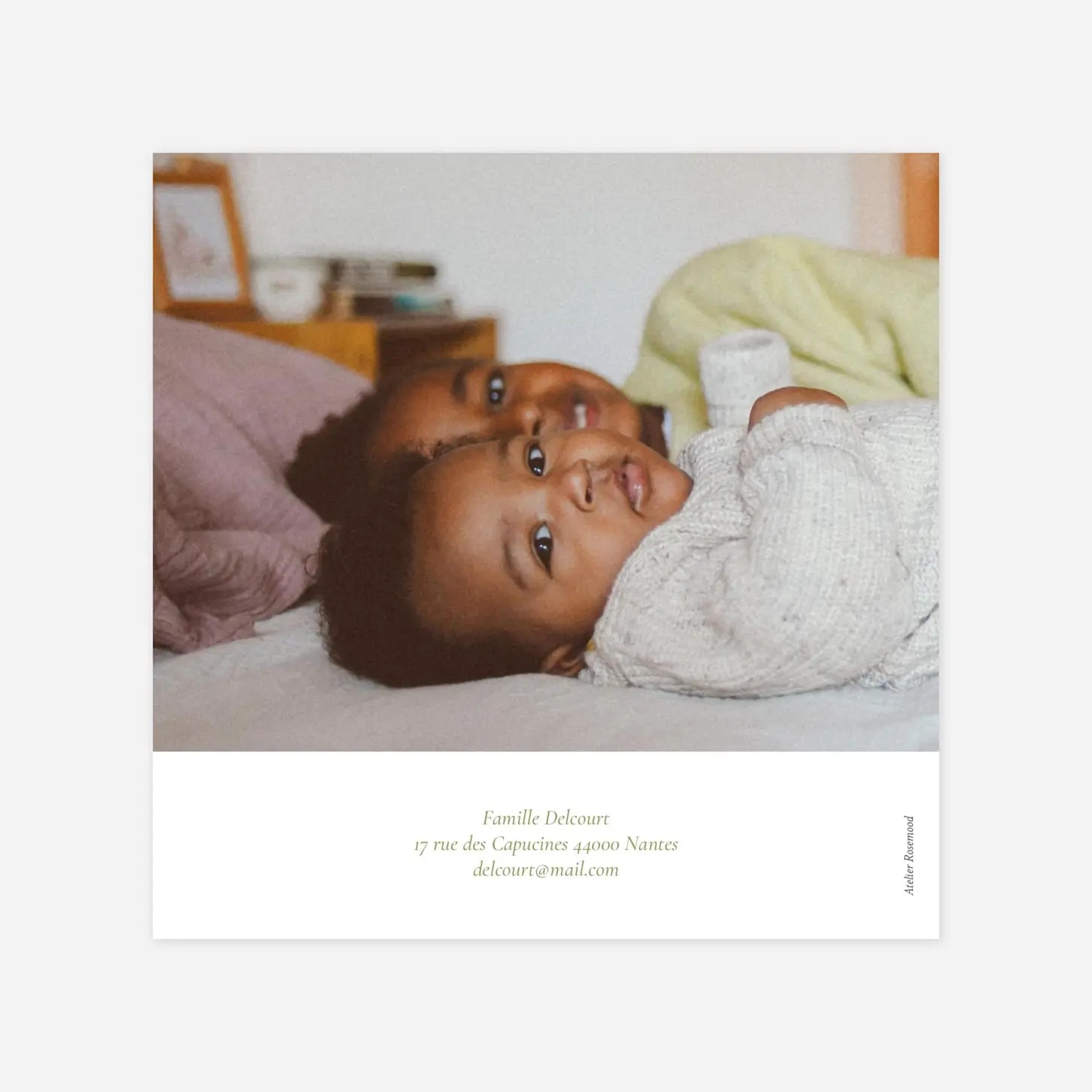 Faire-part naissance Mille fleurs