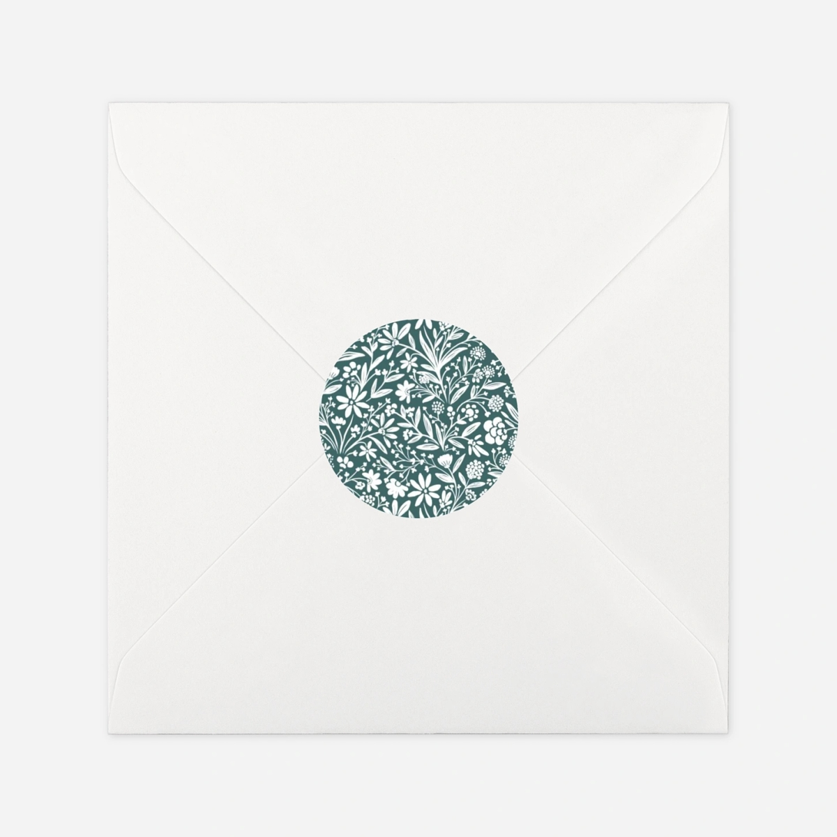 Étiquette cadeau Noël Mille fleurs